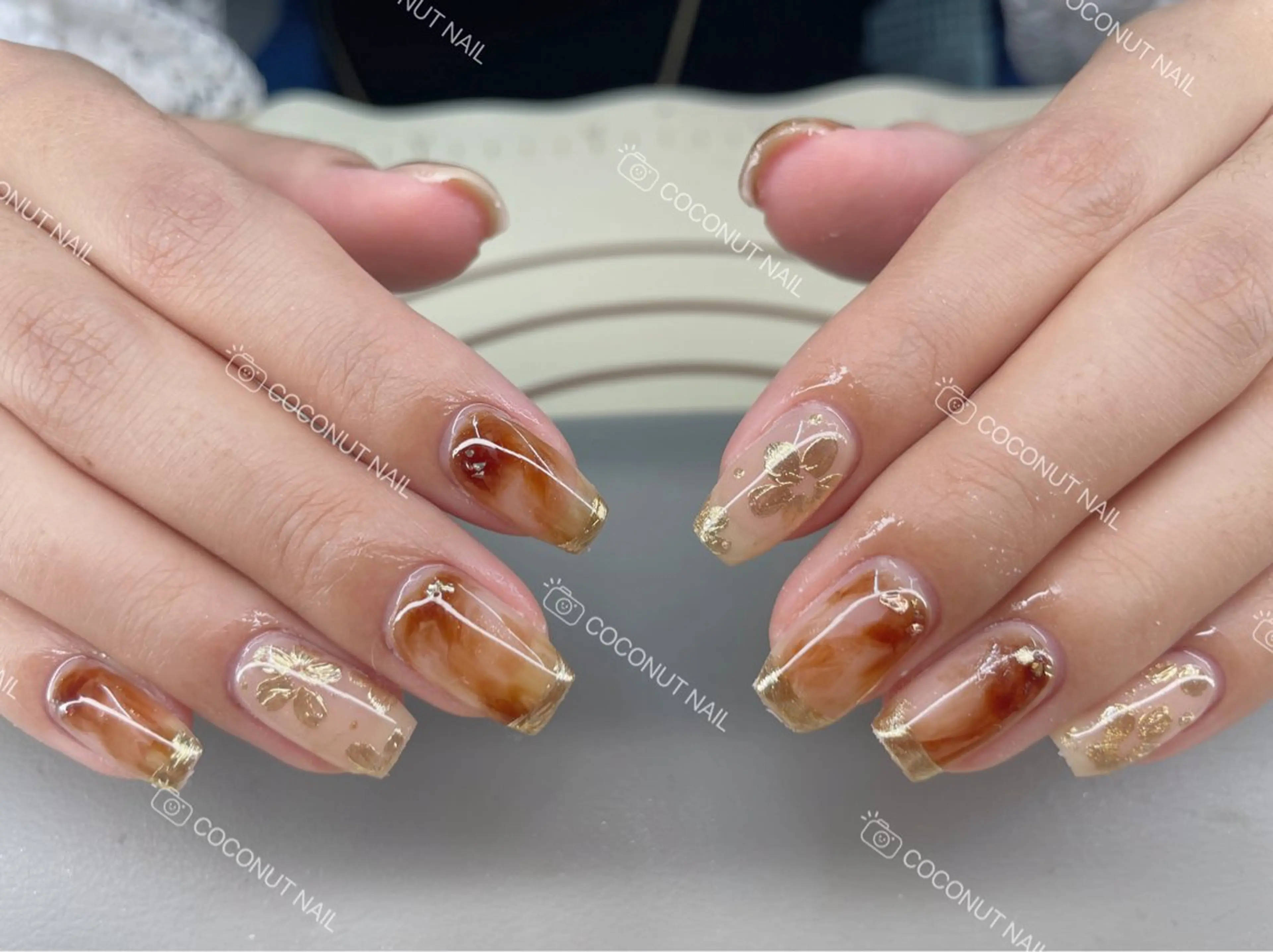 ネイル ハンドネイル 神田 ココナッツのネイルデザイン