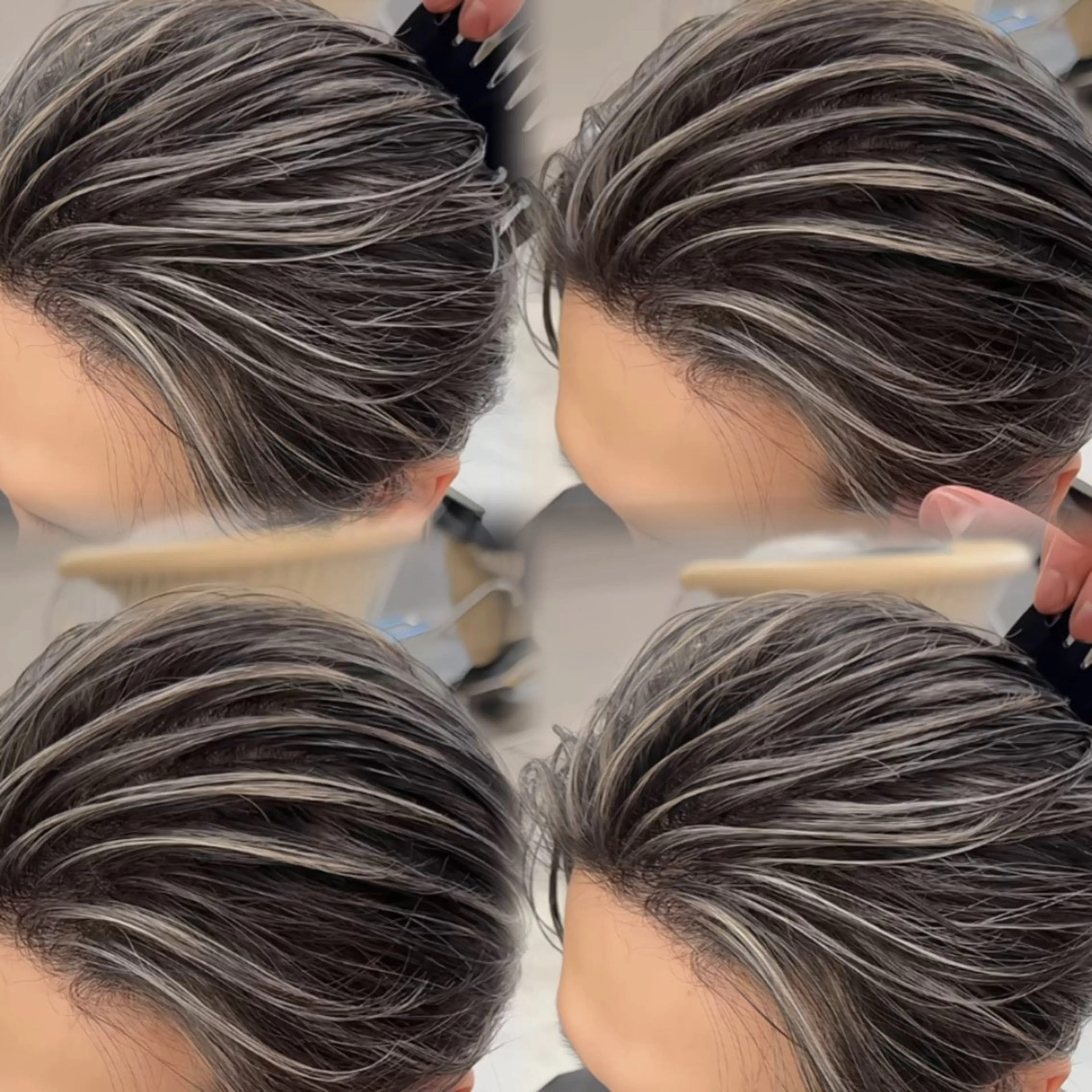 ショート ハイライト 🇺🇸ルミナ🔥 海外ハイライトのヘアスタイル