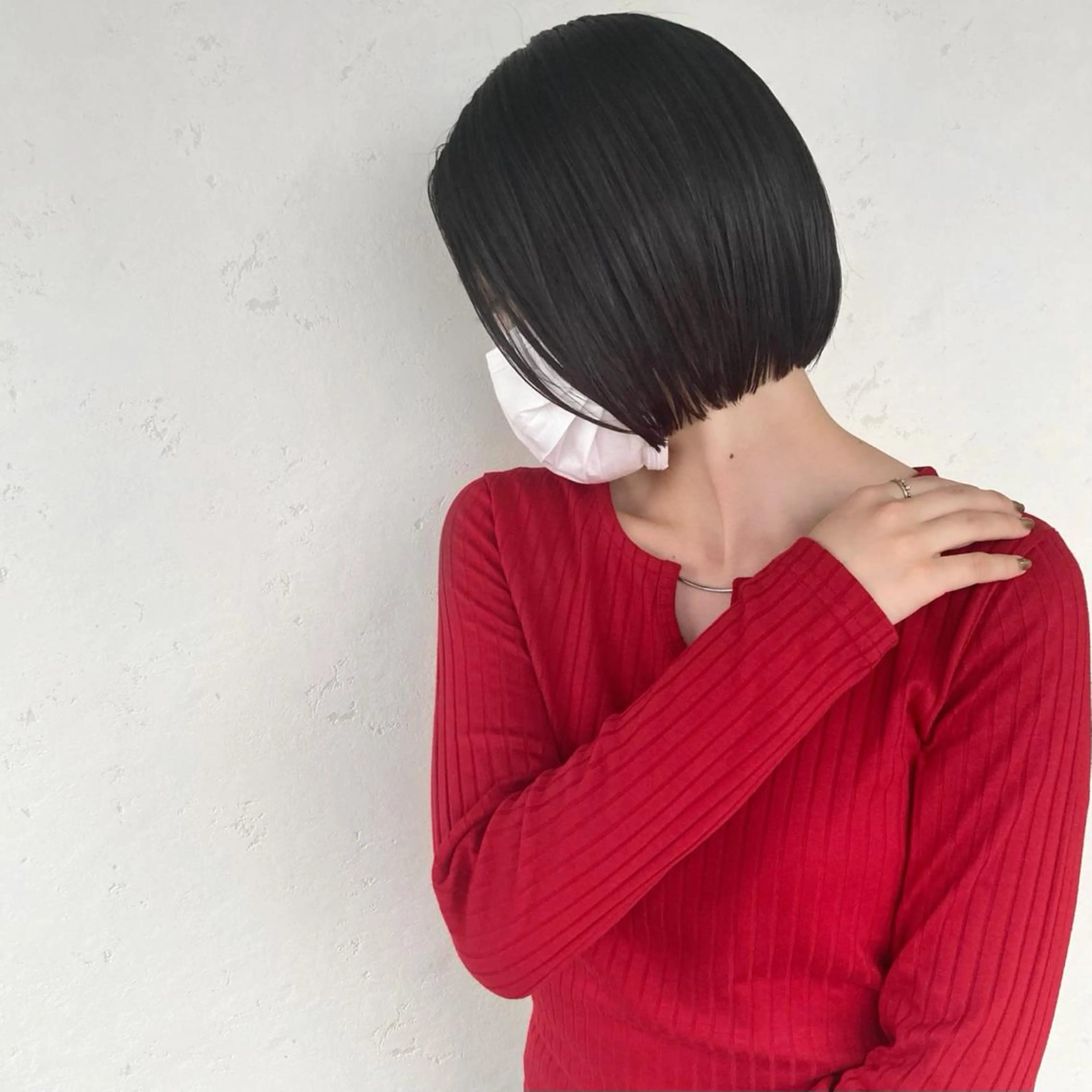 ショート カラー 前下がりボブ アッシュ ベージュカラー 透明感カラー ハイライトカラー ➖石江 雷蔵➖のヘアスタイル