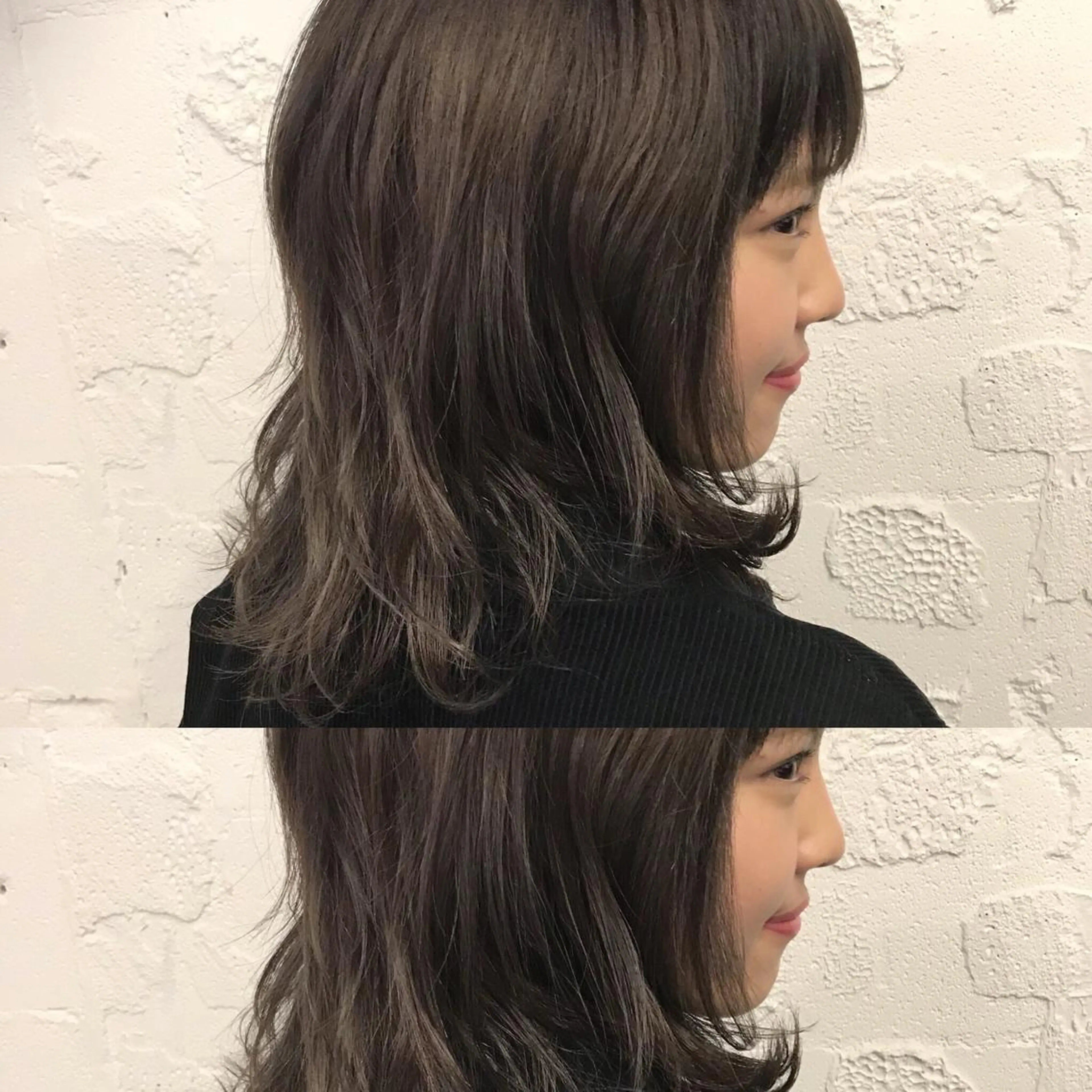 ミディアム カラー ヘアカラー トリートメント 嶋佐 昌大 シマサマオのヘアスタイル