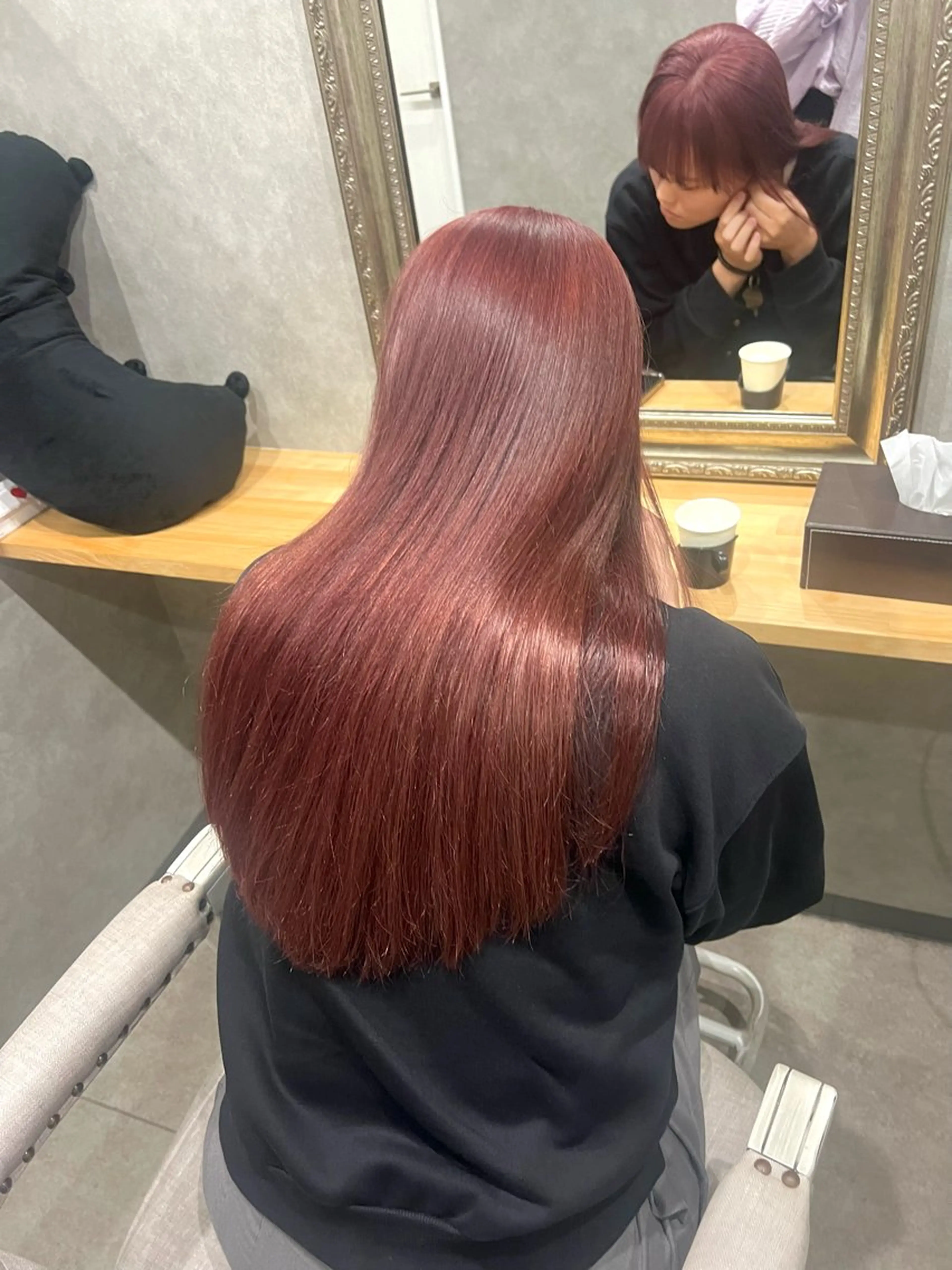 ロング カラー ブリーチ ピンクカラー ヘアカラー トリートメント 🎀🕊RION 🩰のヘアスタイル