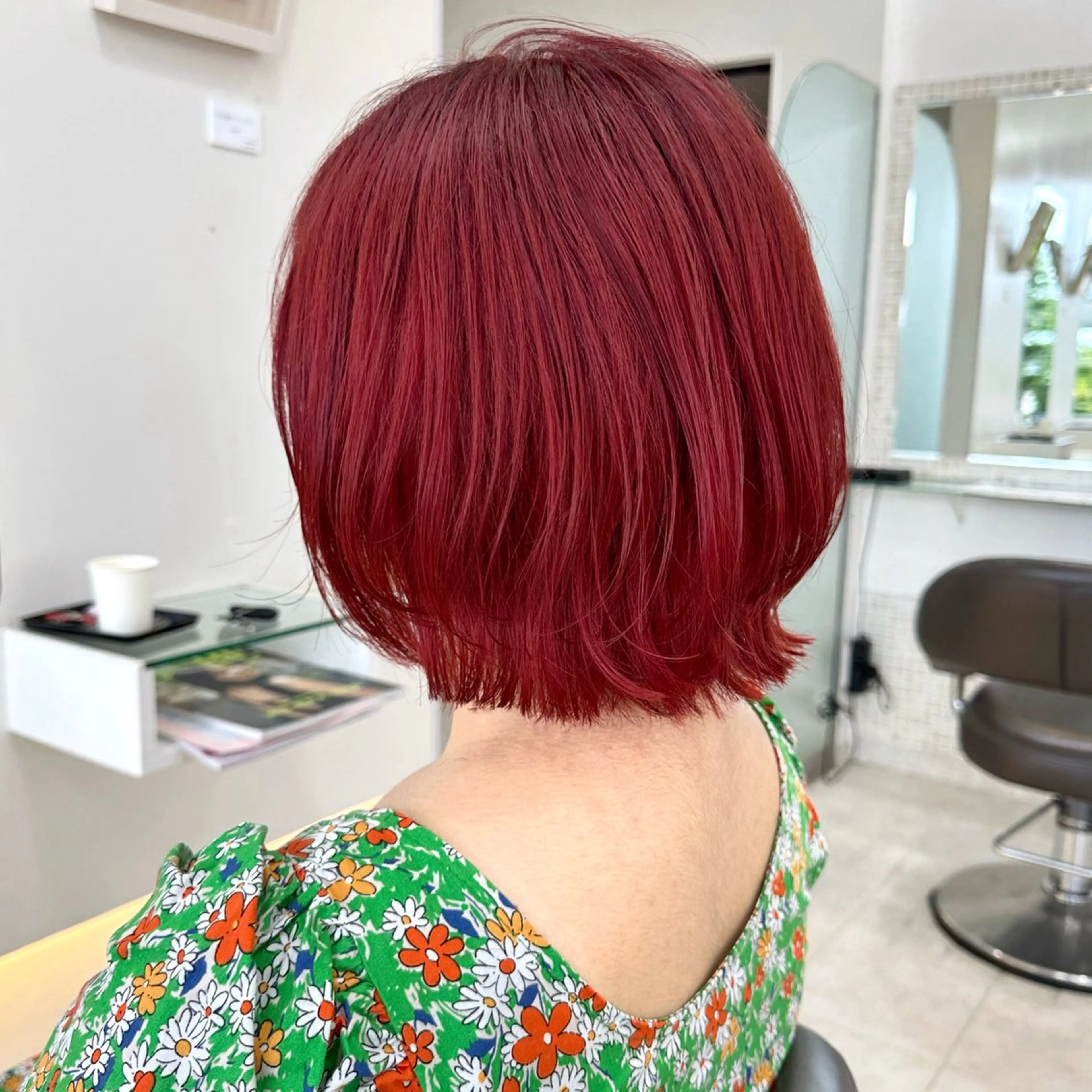 ミディアム カラー ブリーチ レッドカラー ヘアカラー トリートメント ハイトーン✨髪質 改善🫧RYOのヘアスタイル