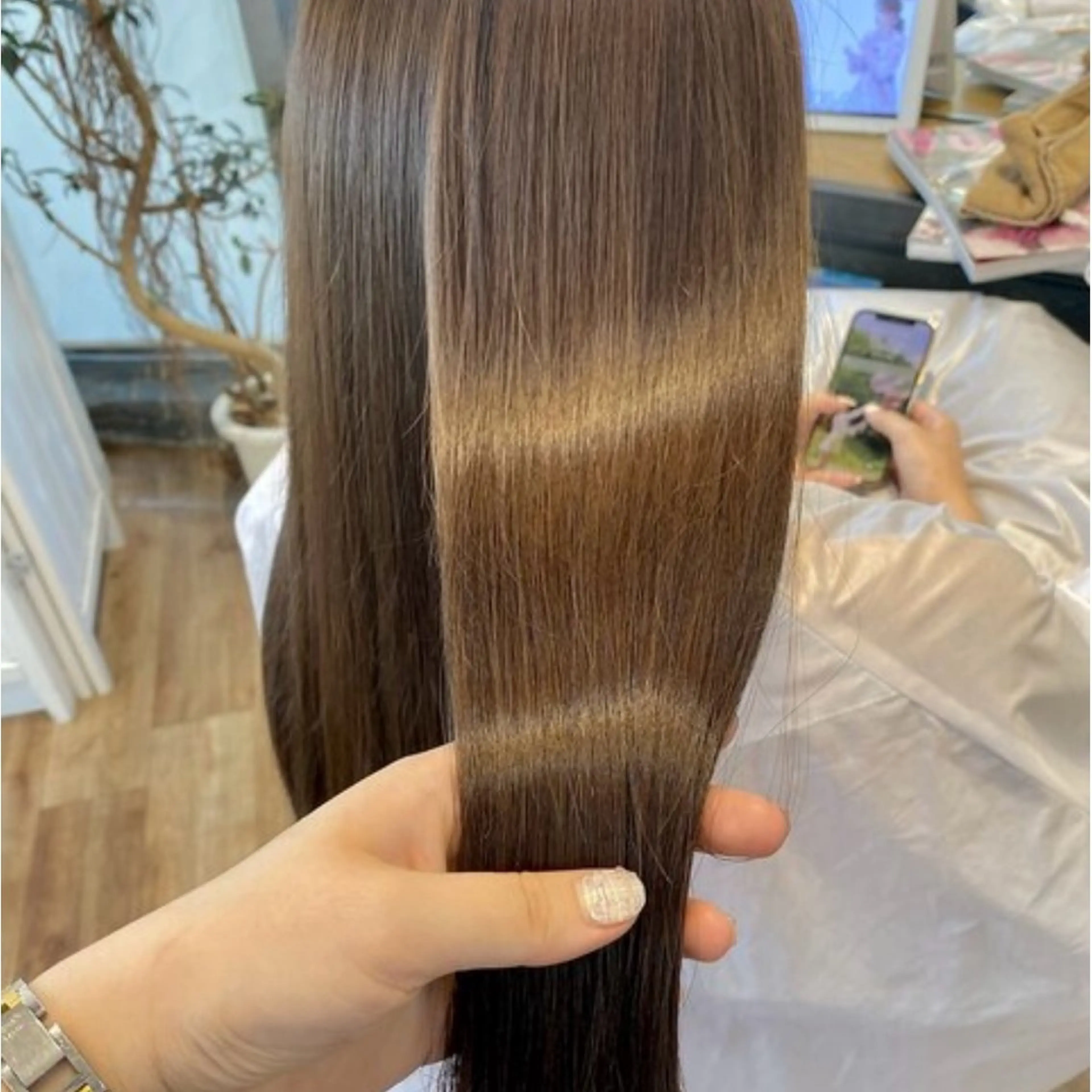 ロング カラー ベージュカラー ブリーチ 透明感カラー ブリーチなしカラー オーガニックカラー 🥣 hashi 🛋️のヘアスタイル