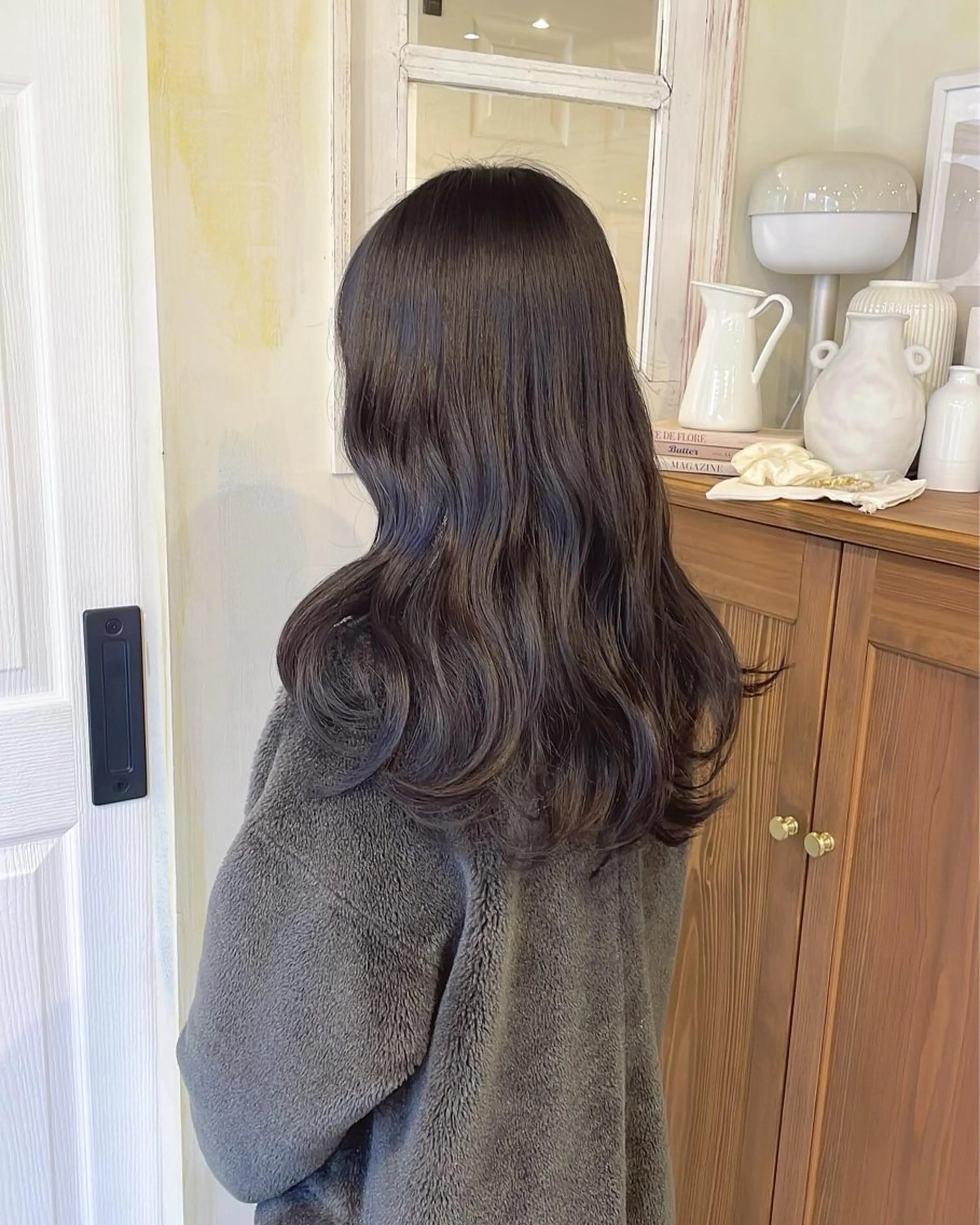 ロング 🍋透け感カラー🍃 オリーブ🍐Kahoのヘアスタイル