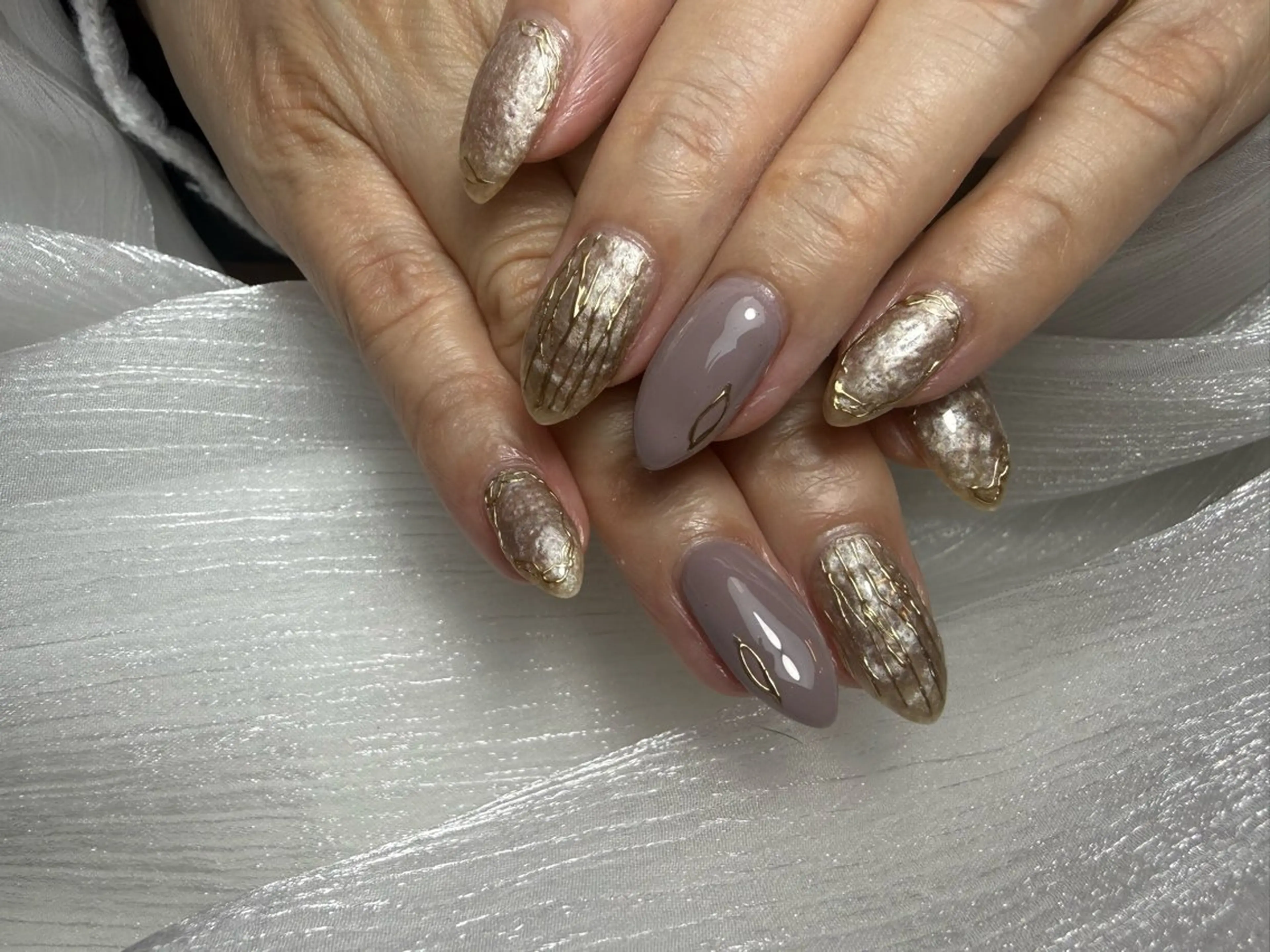 セミロング shandy nailのネイルデザイン