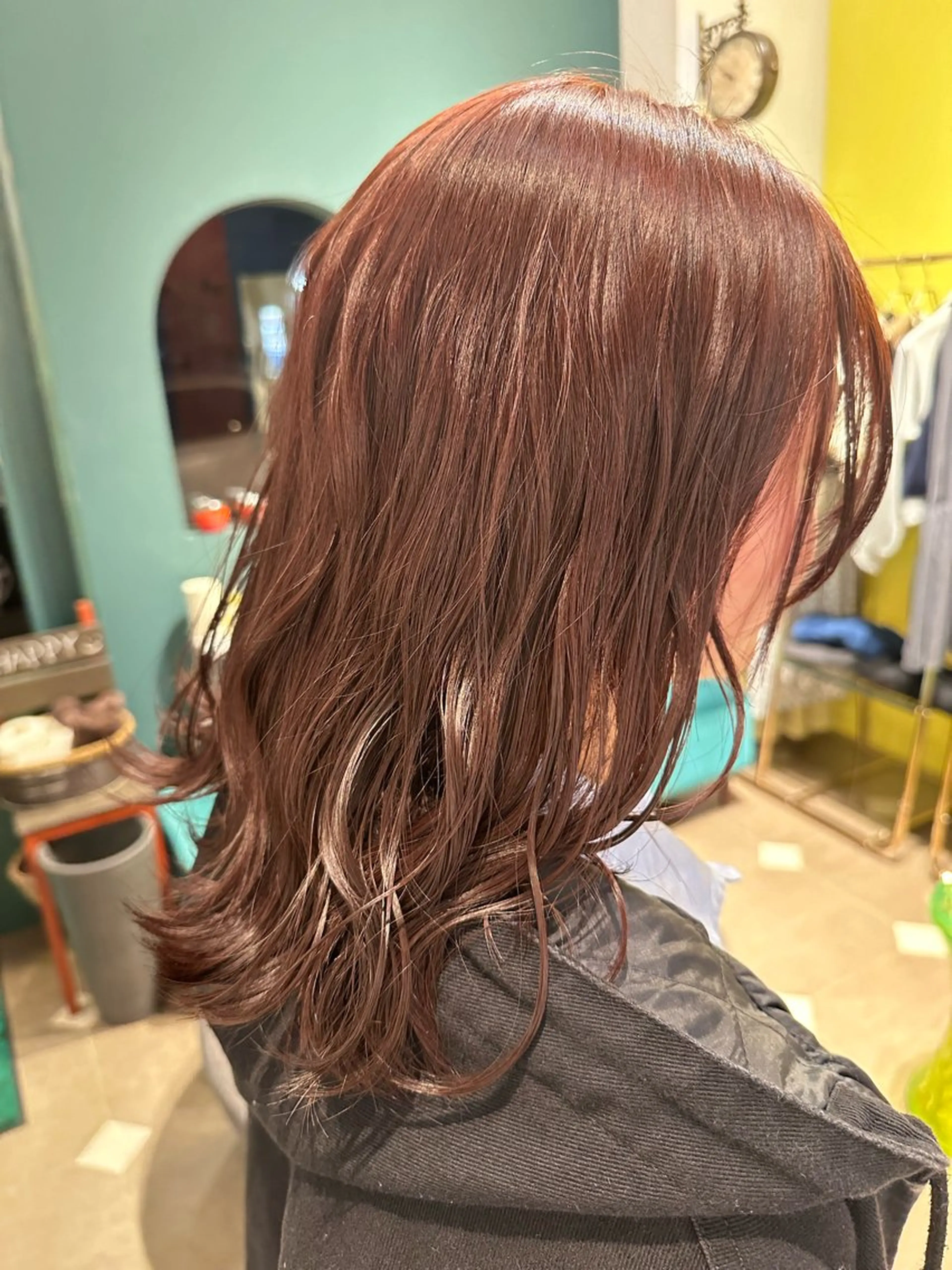 ミディアム カラー ブリーチ ブリーチなしカラー echelle🦋 【似合わせ】さくらのヘアスタイル