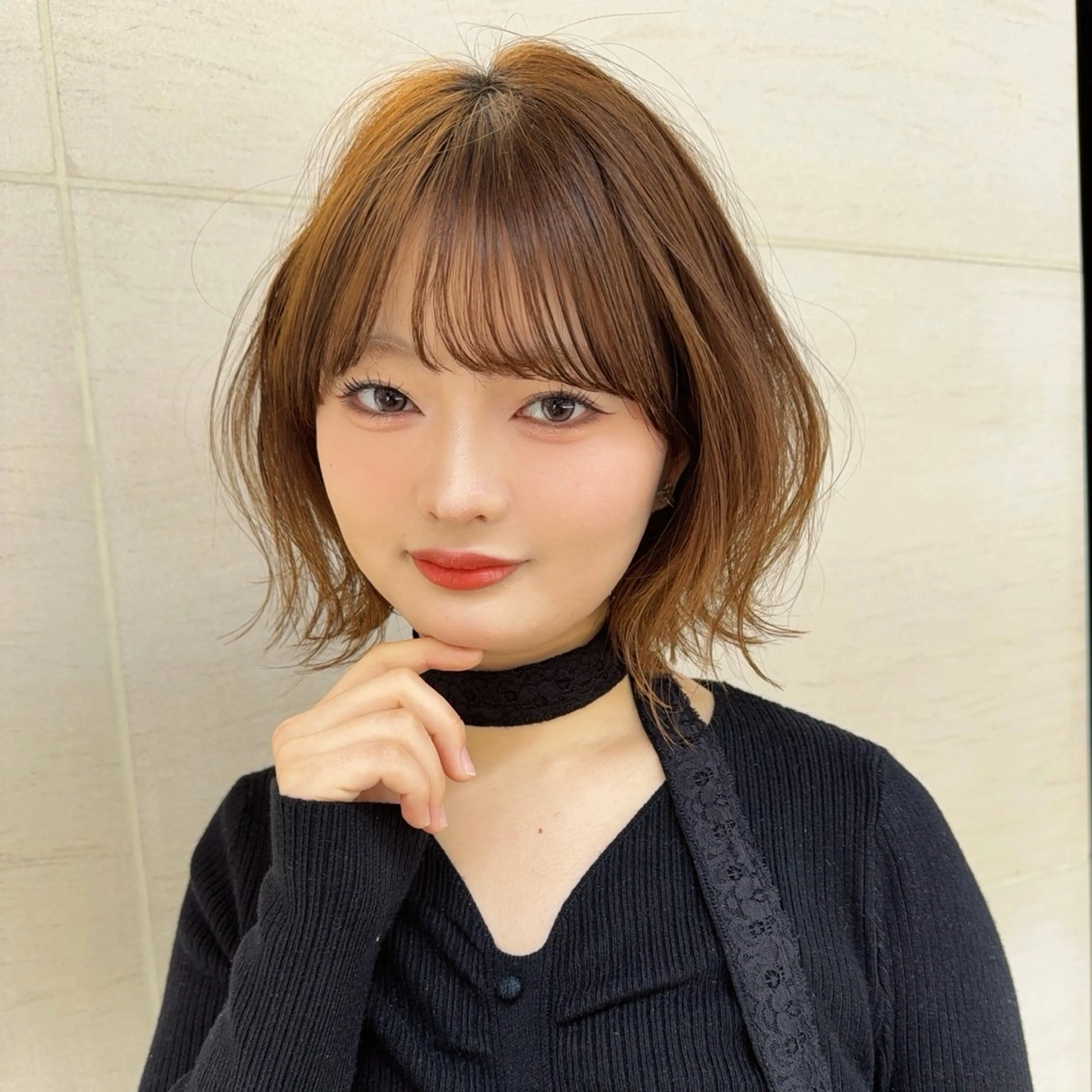 ✨ご新規様限定✨【似合わせカット+(ブリーチなし)ダブルカラー+3step髪質改善トリートメント】の写真