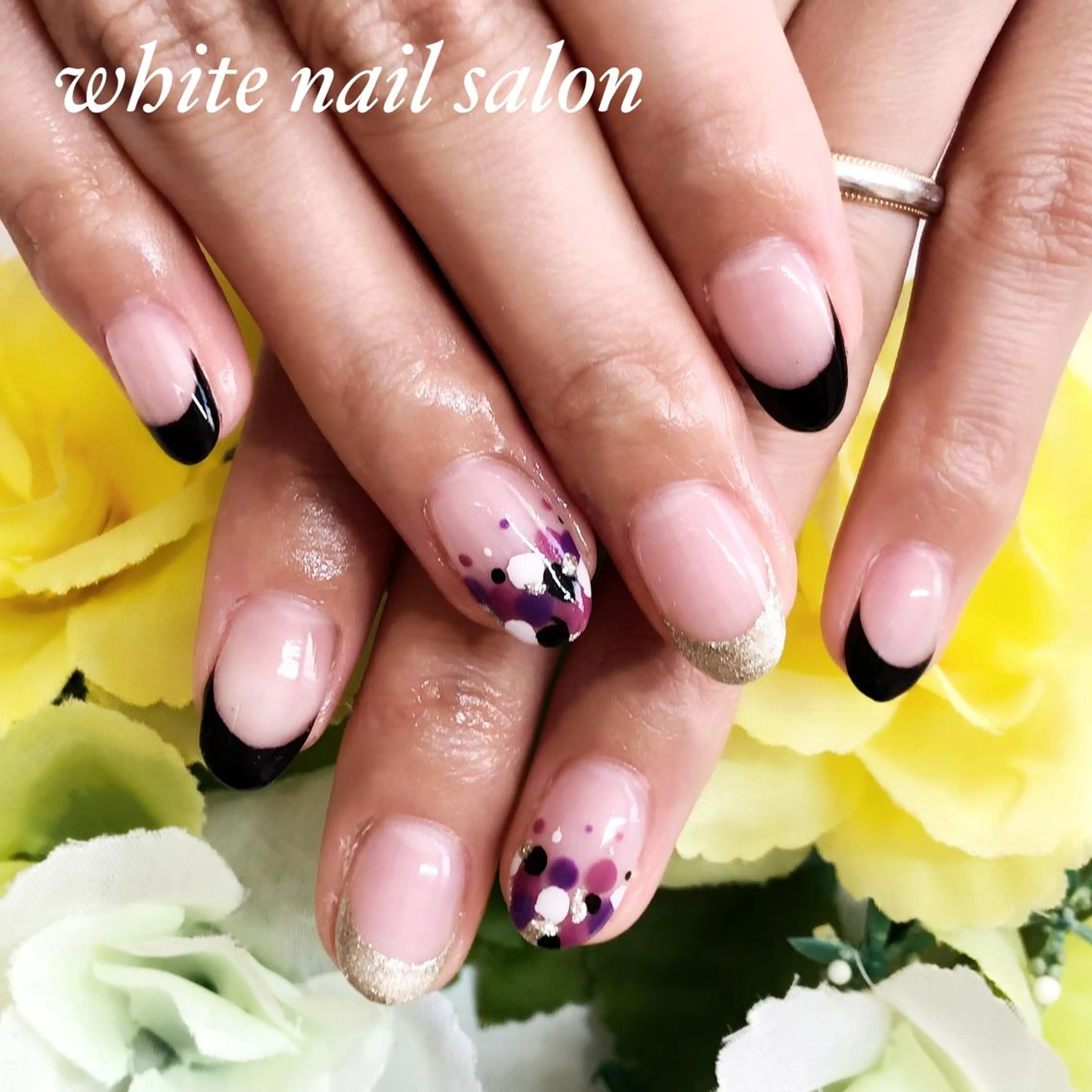 ネイル フットネイル ジェルネイル ハードジェル オフィスネイル スカルプネイル ハンドネイル white nail salonのネイルデザイン