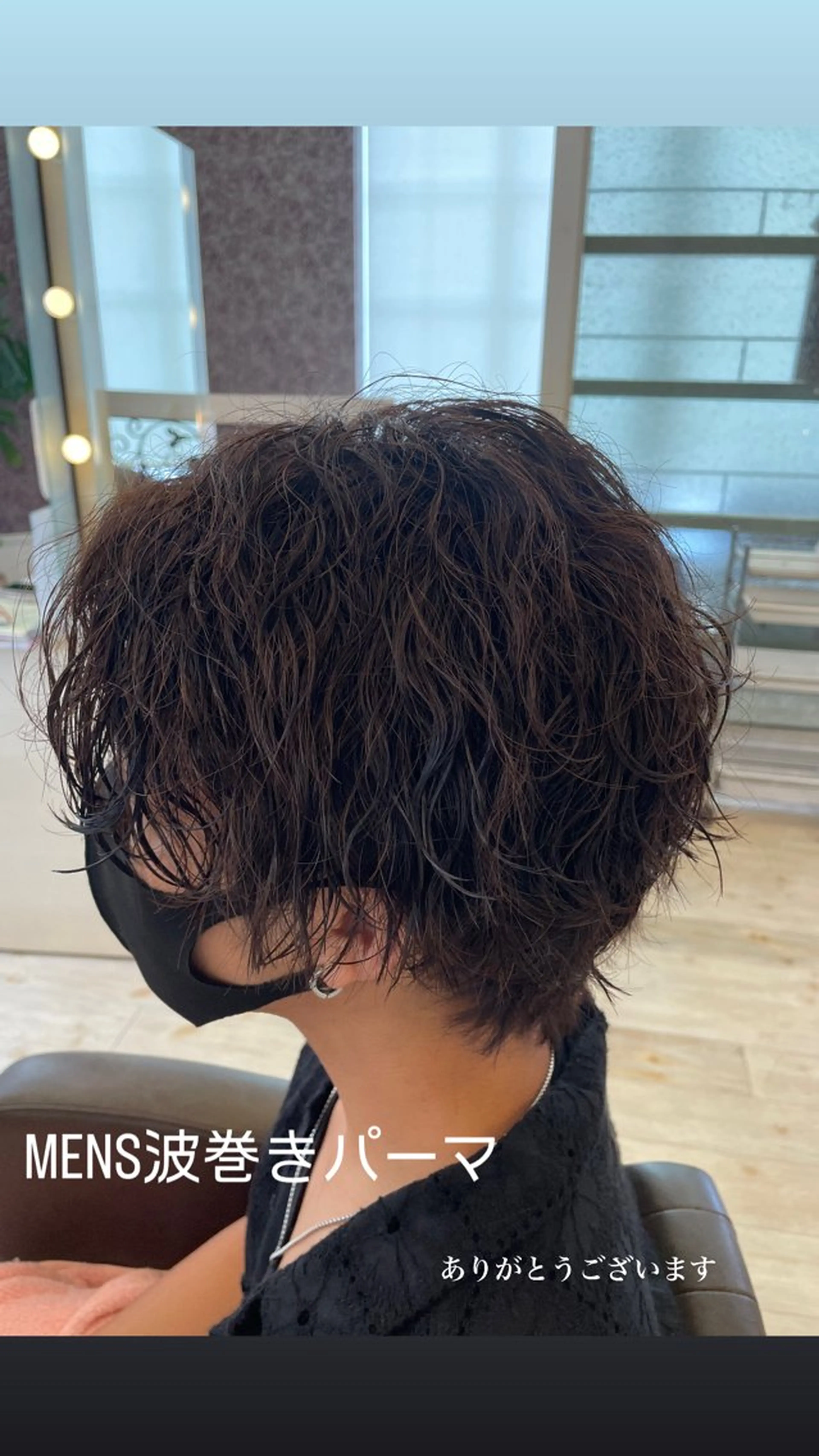 ショート パーマ 東恩納 誠のヘアスタイル