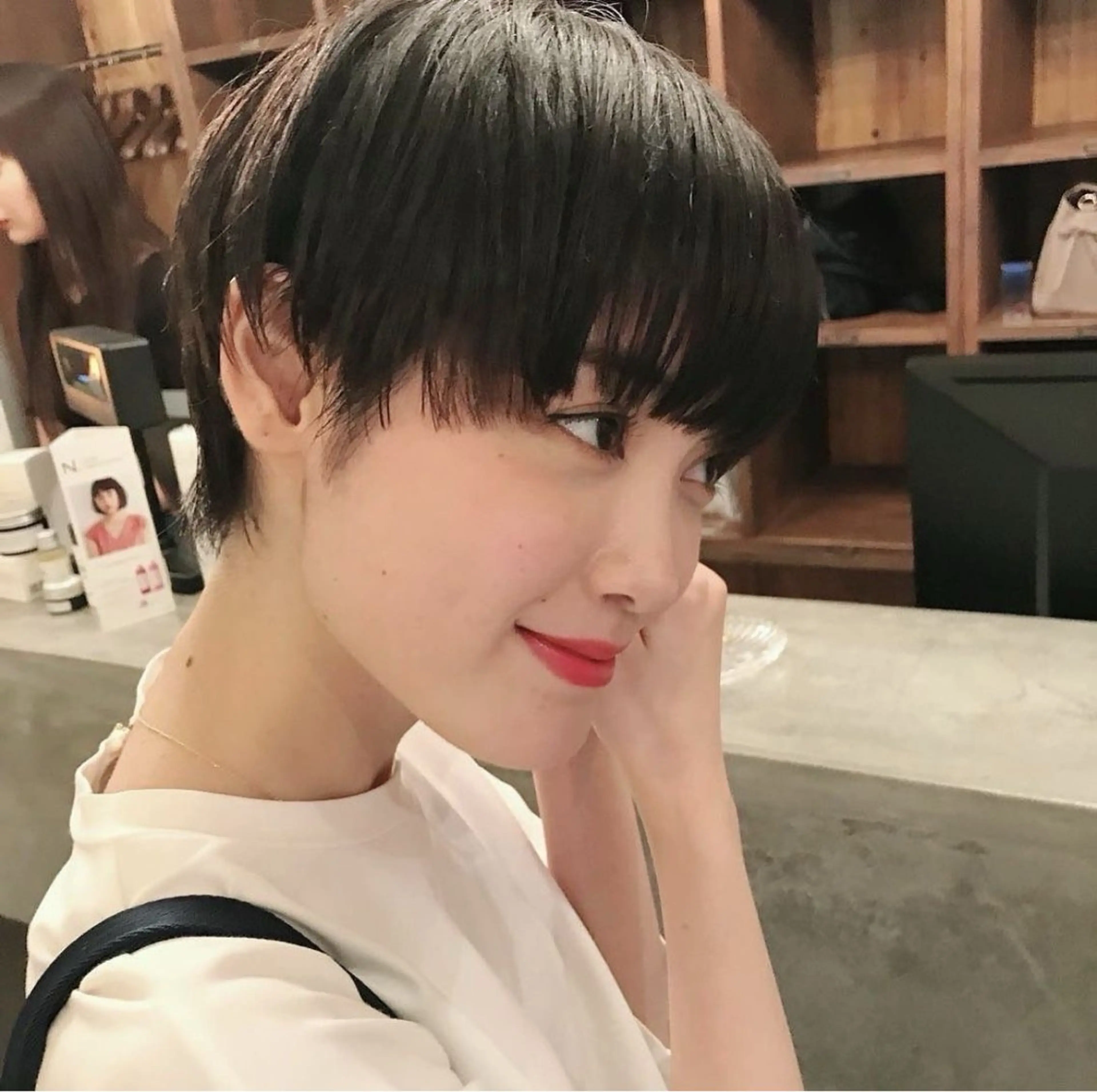 ショート カラー カット ヘアカラー トリートメント 表参道🌿赤み消し カラー/チナツのヘアスタイル