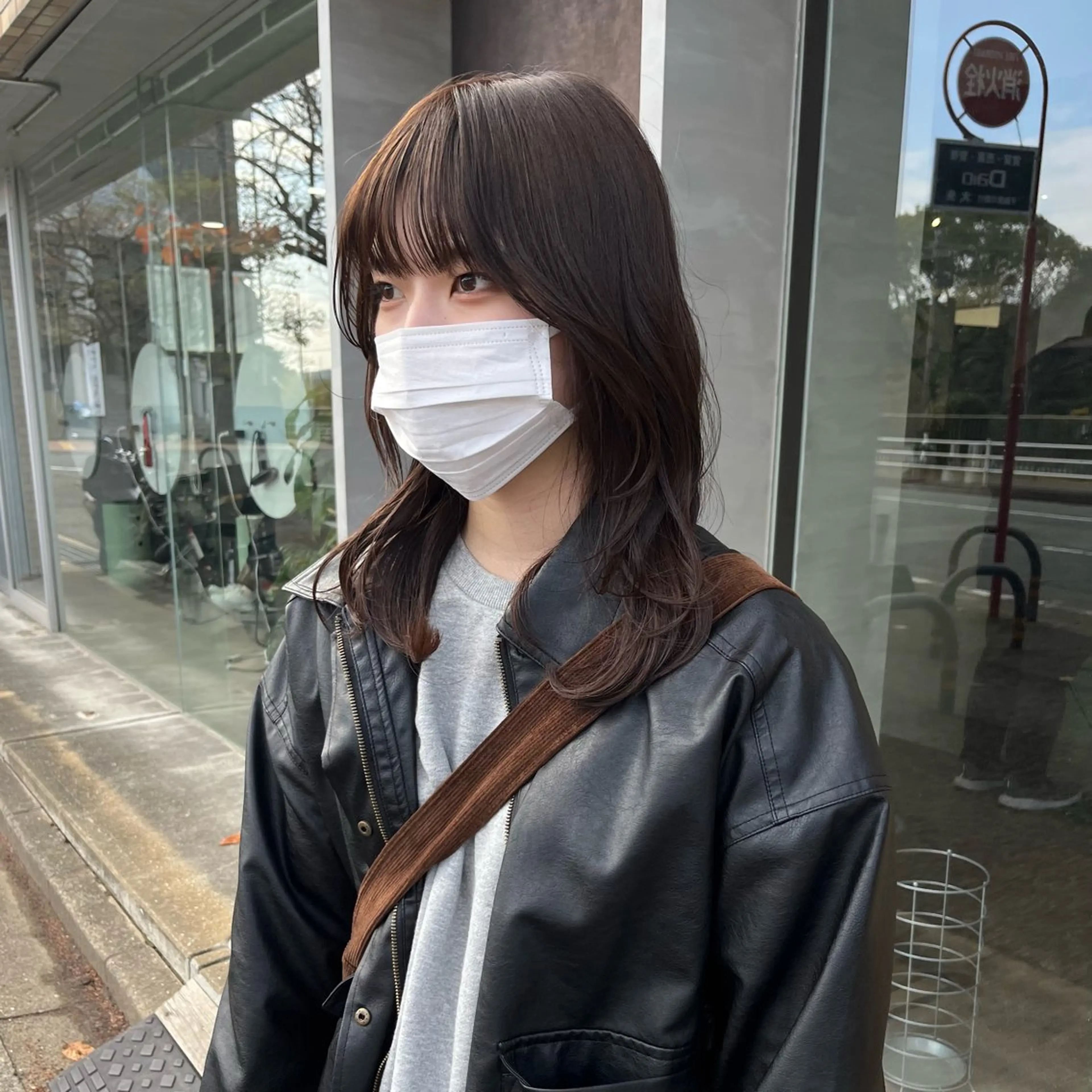 ミディアム カット トリートメント yuumi/大濠🪷 顔周り/ハイトーンのヘアスタイル