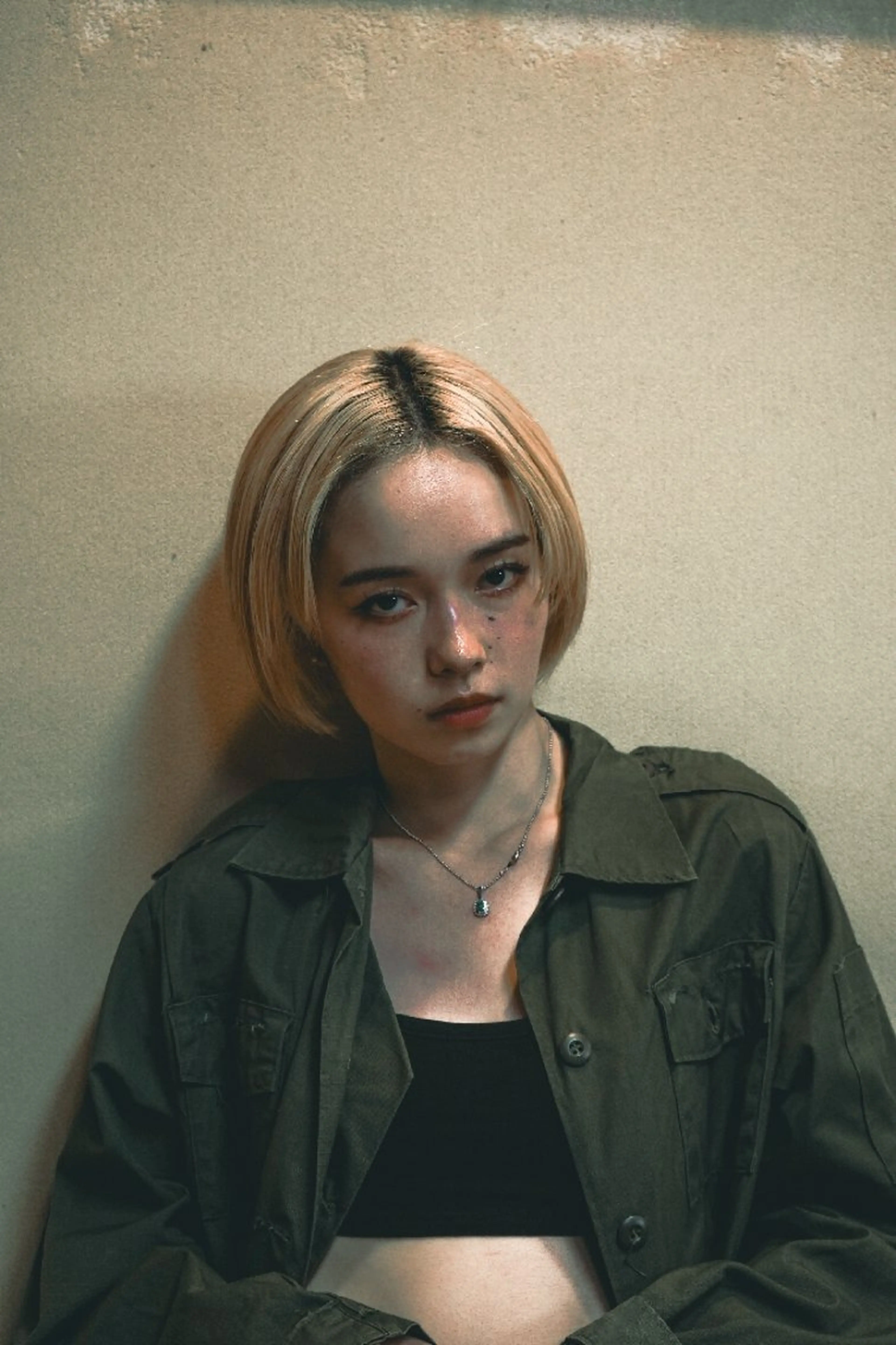 カラー ミディアム ブロンド ハイトーンカラー ボブ OMA　 カタギシのヘアスタイル