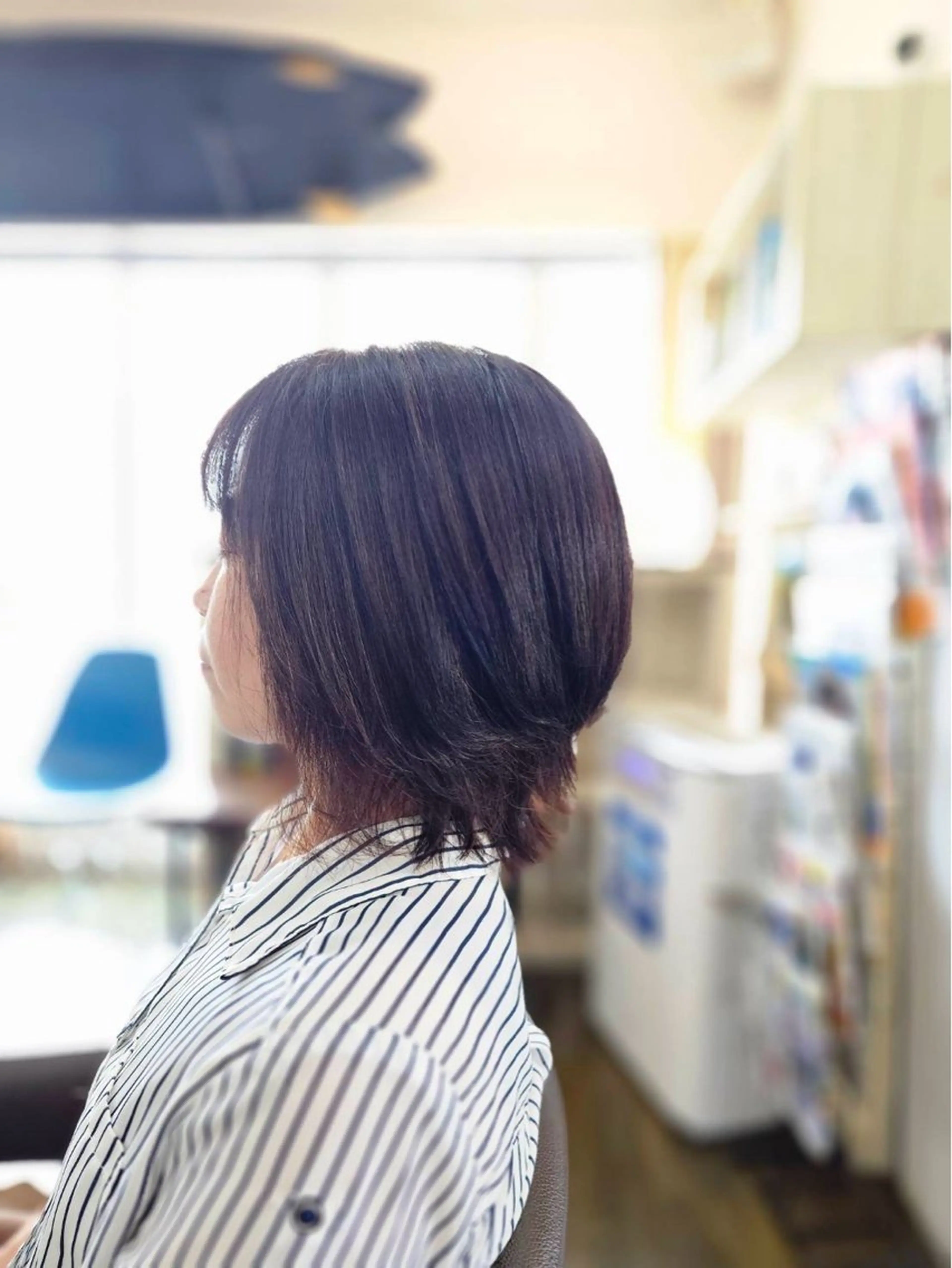 ミディアム レイヤーカット 楽流頭ofhair mikuのヘアスタイル