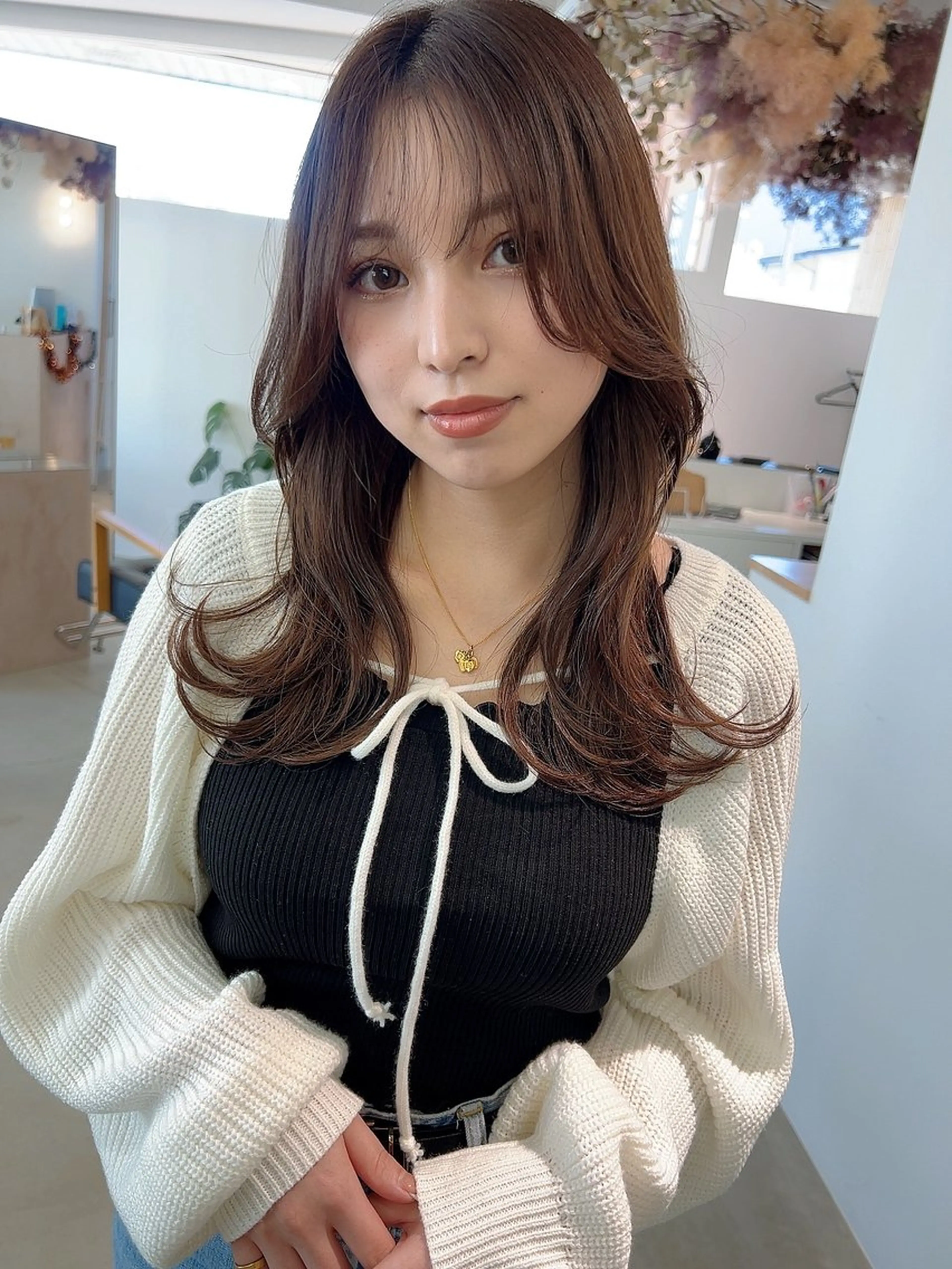 ロング 髪質改善 トリートメント カット ヘアカラー トリートメント vince. moekoのヘアスタイル