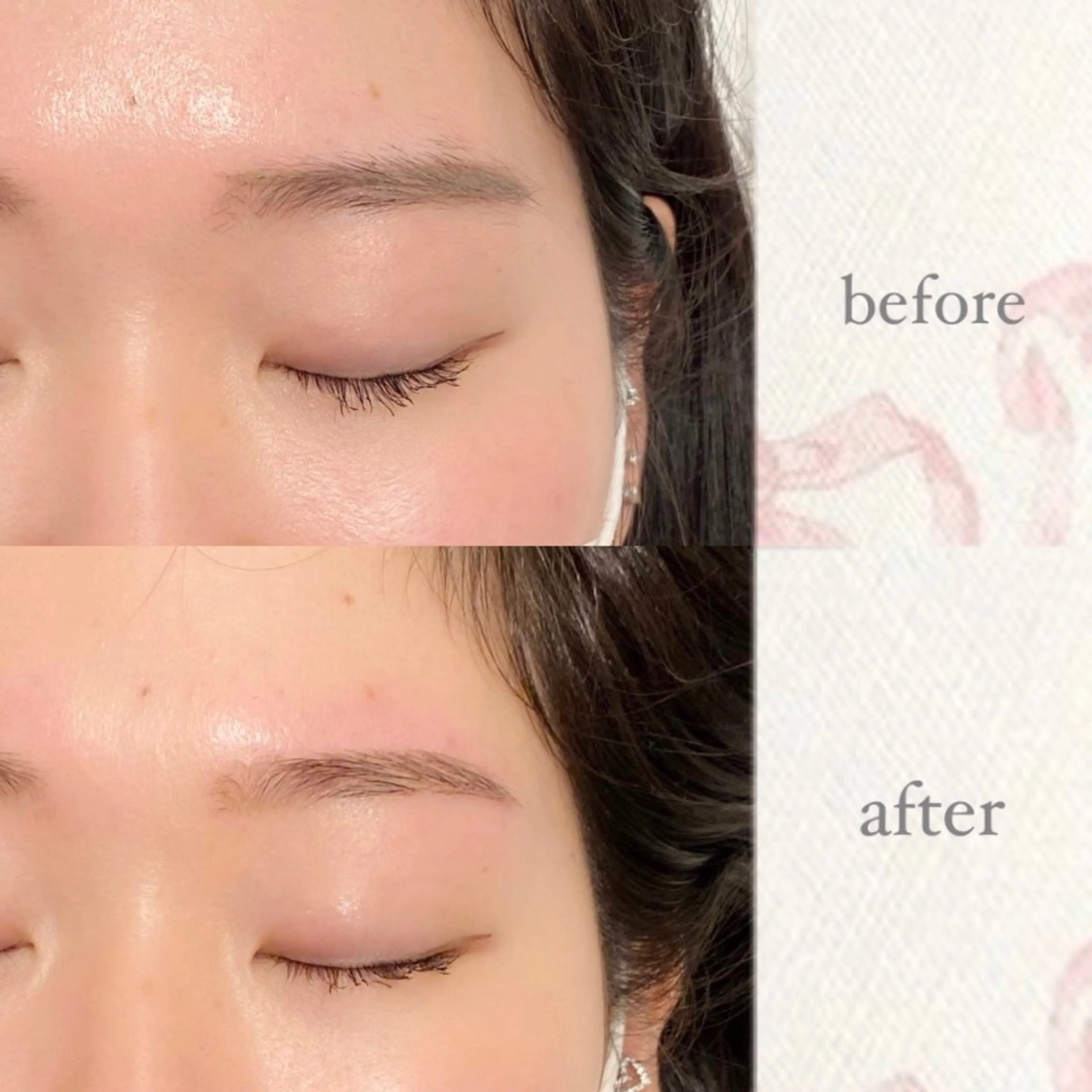 アイブロウ 眉毛ワックス脱毛 moon 梶本のマツエク・マツパデザイン