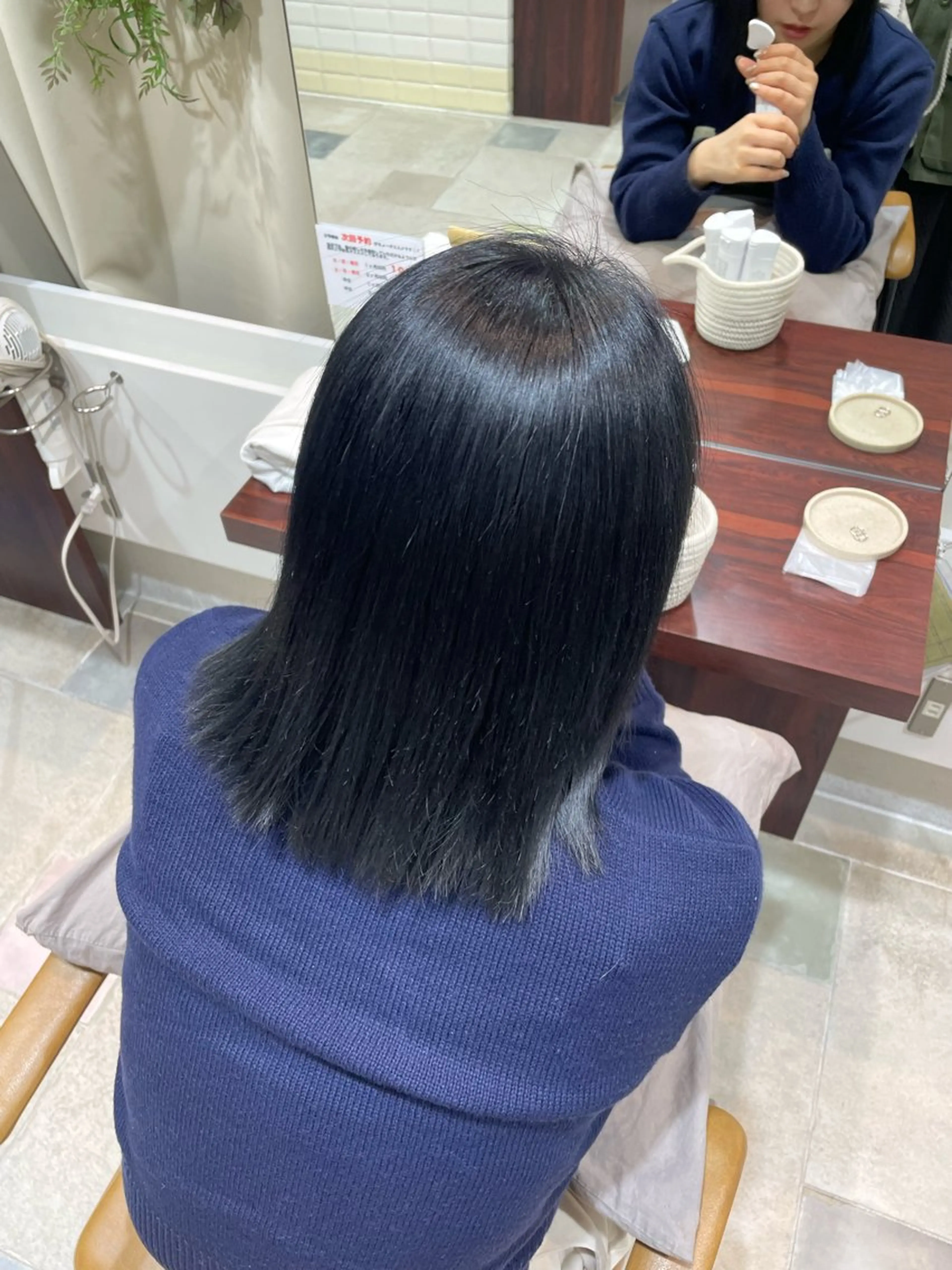 ミディアム カラー ブルーカラー ブルーグレー 髪質改善 透明感/チョコカラー 💍TAMA💍のヘアスタイル