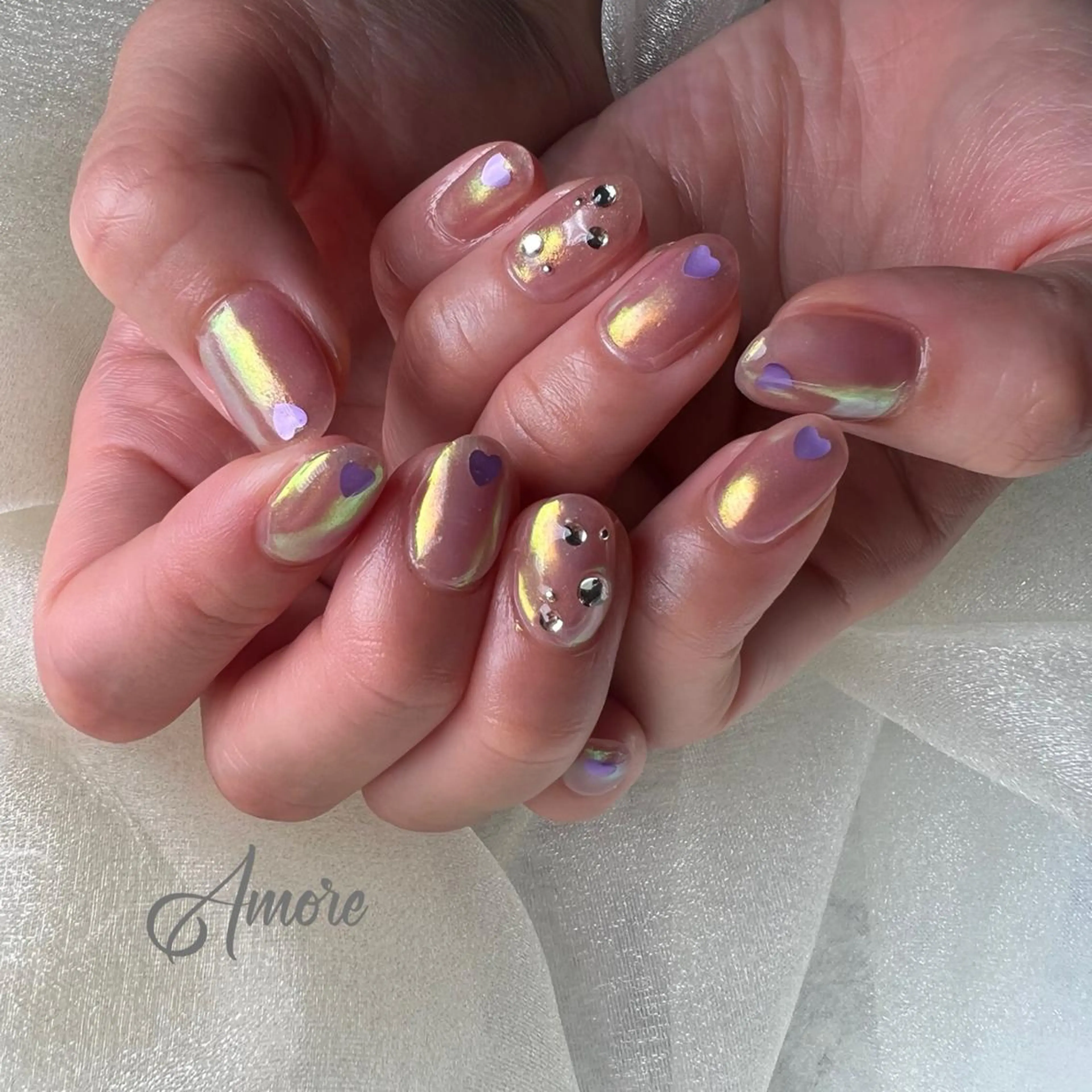 ネイル ジェルネイル 氷ネイル・うるうるネイル マグネットネイル ミラーネイル ニュアンスネイル You kyehwaのネイルデザイン