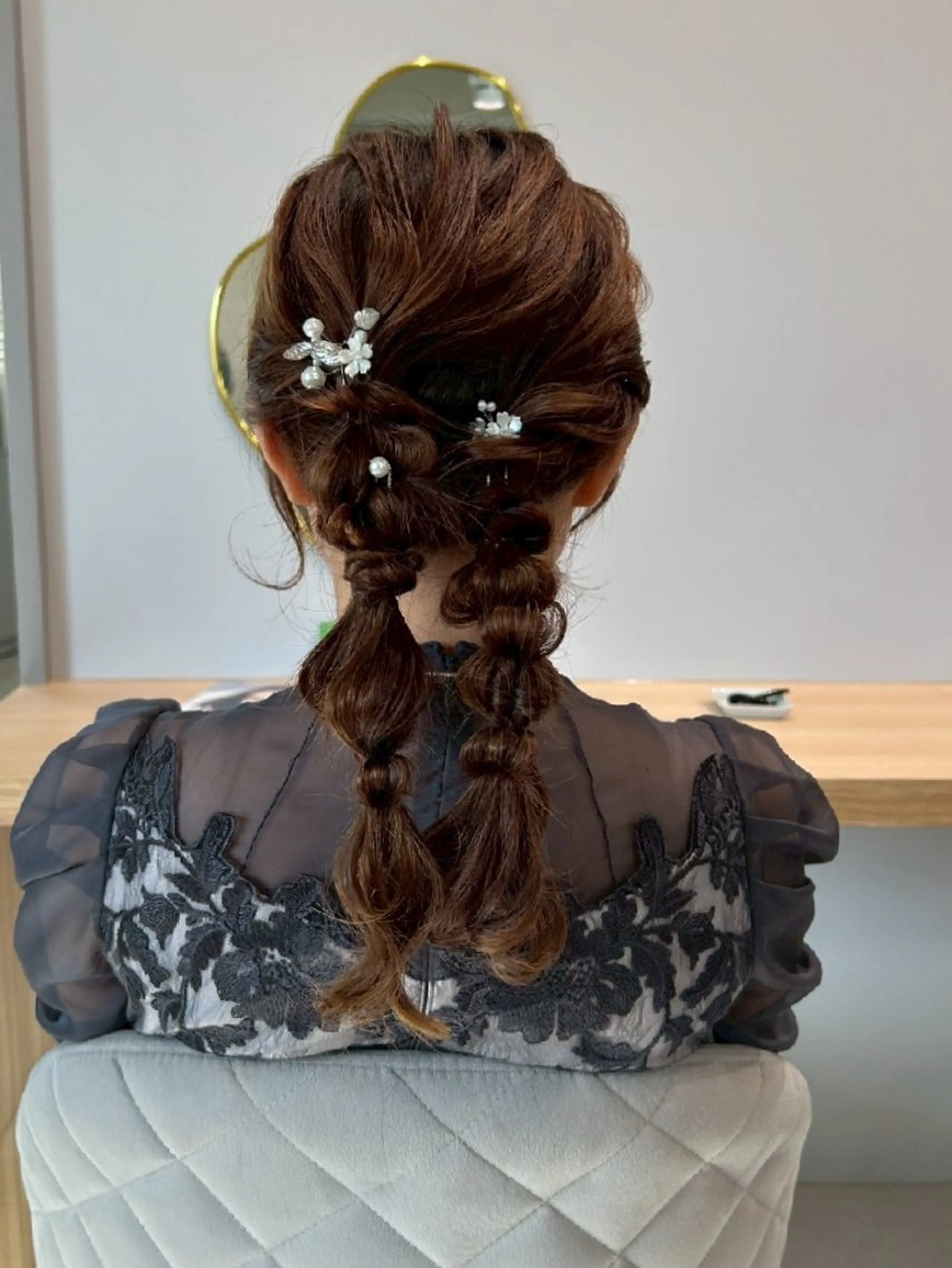 ロング ヘアアレンジ あず🫧‪寒色カラー レイヤー/ヘアアレのヘアスタイル