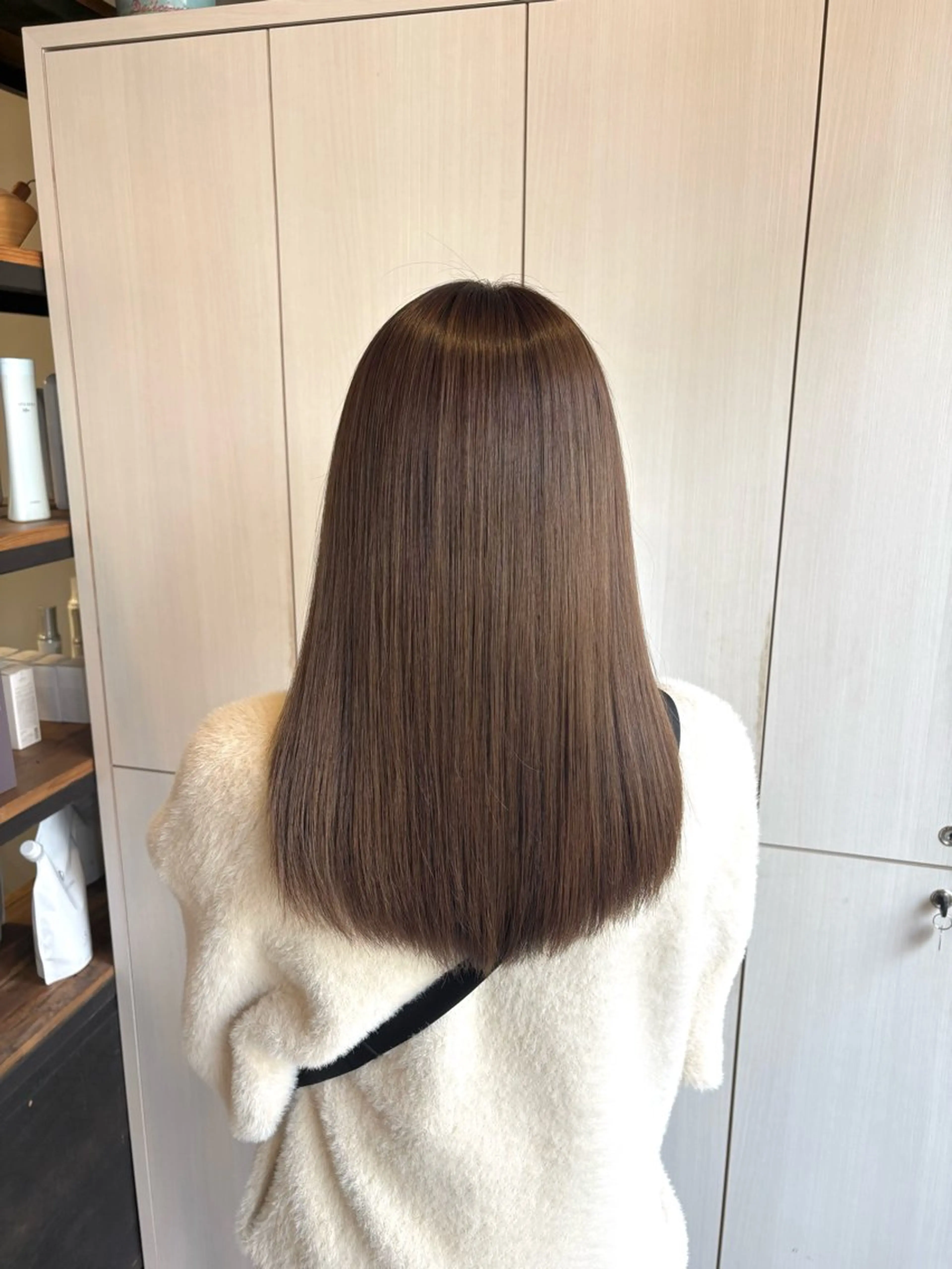 ロング カラー 透明感カラー カット ヘアカラー トリートメント あべ ゆうかのヘアスタイル