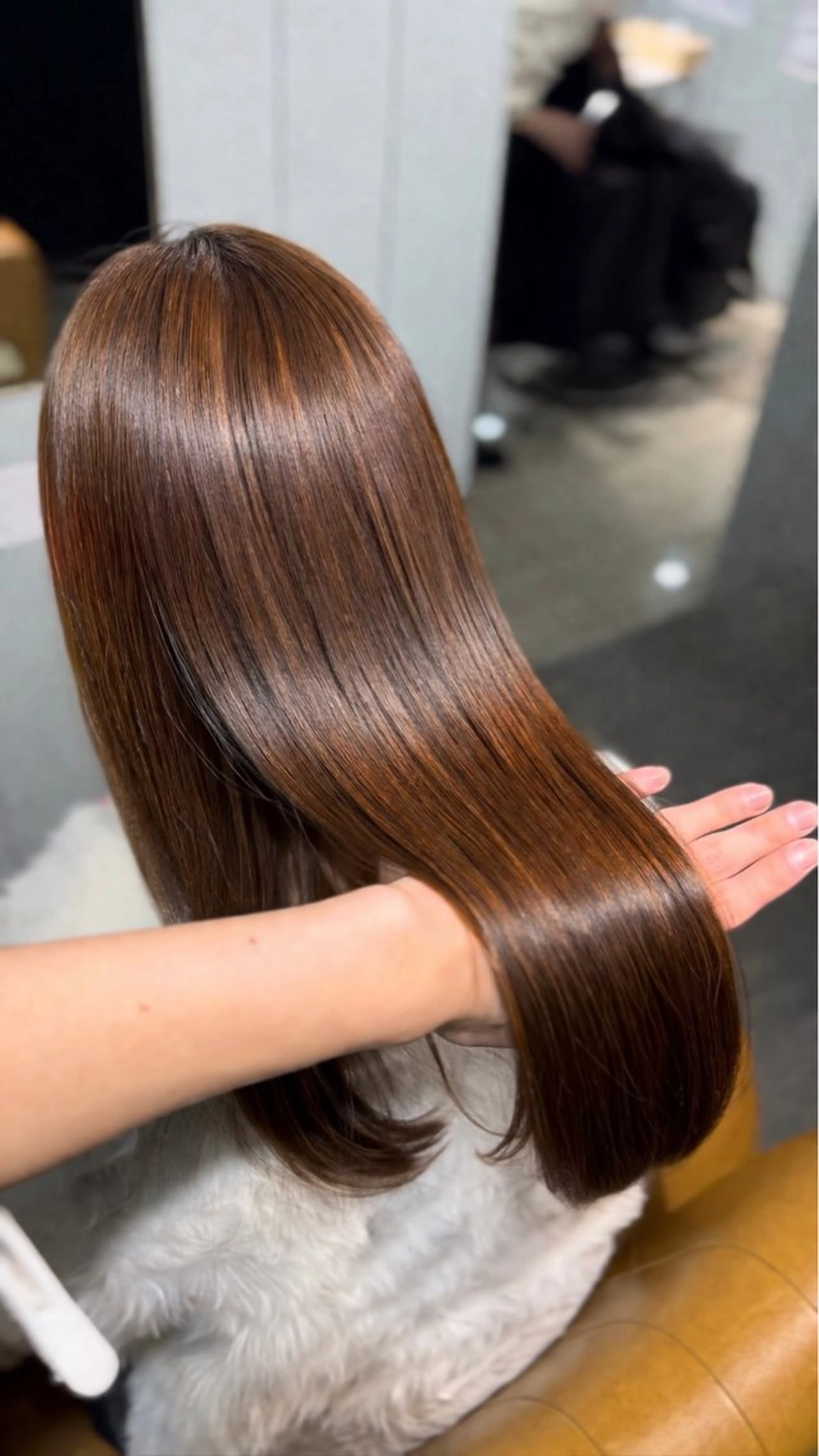ロング 縮毛矯正 ヘアカラー 縮毛矯正 酸性縮毛矯正/ 髪質改善/信之介のヘアスタイル