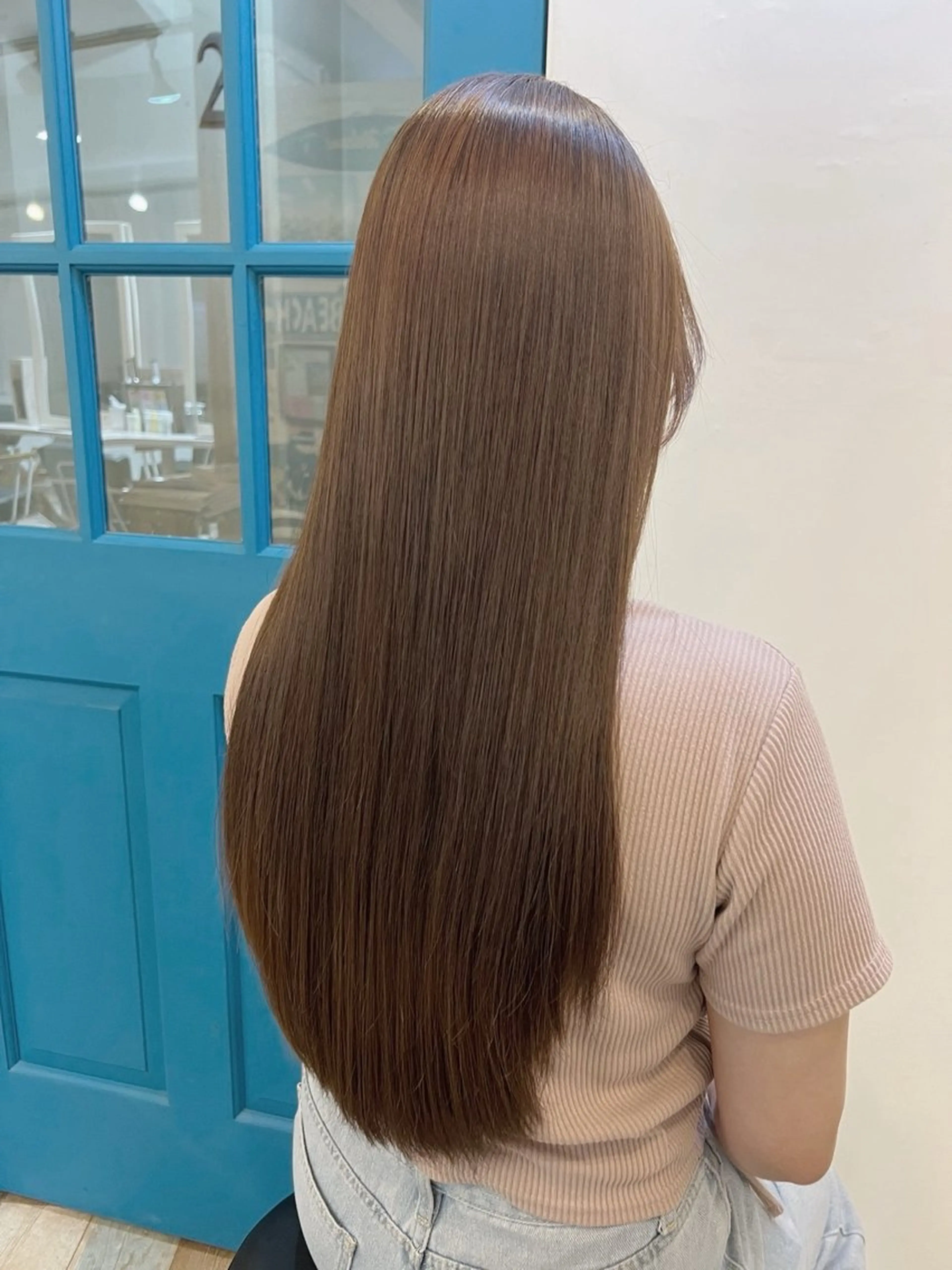 ロング カラー デザインカラー イヤリングカラー ハイライトカラー ボブ 顔周りカット ヘアカラー 縮毛矯正 トリートメント KANA/ボブ/ インナーカラー/艶髪のヘアスタイル