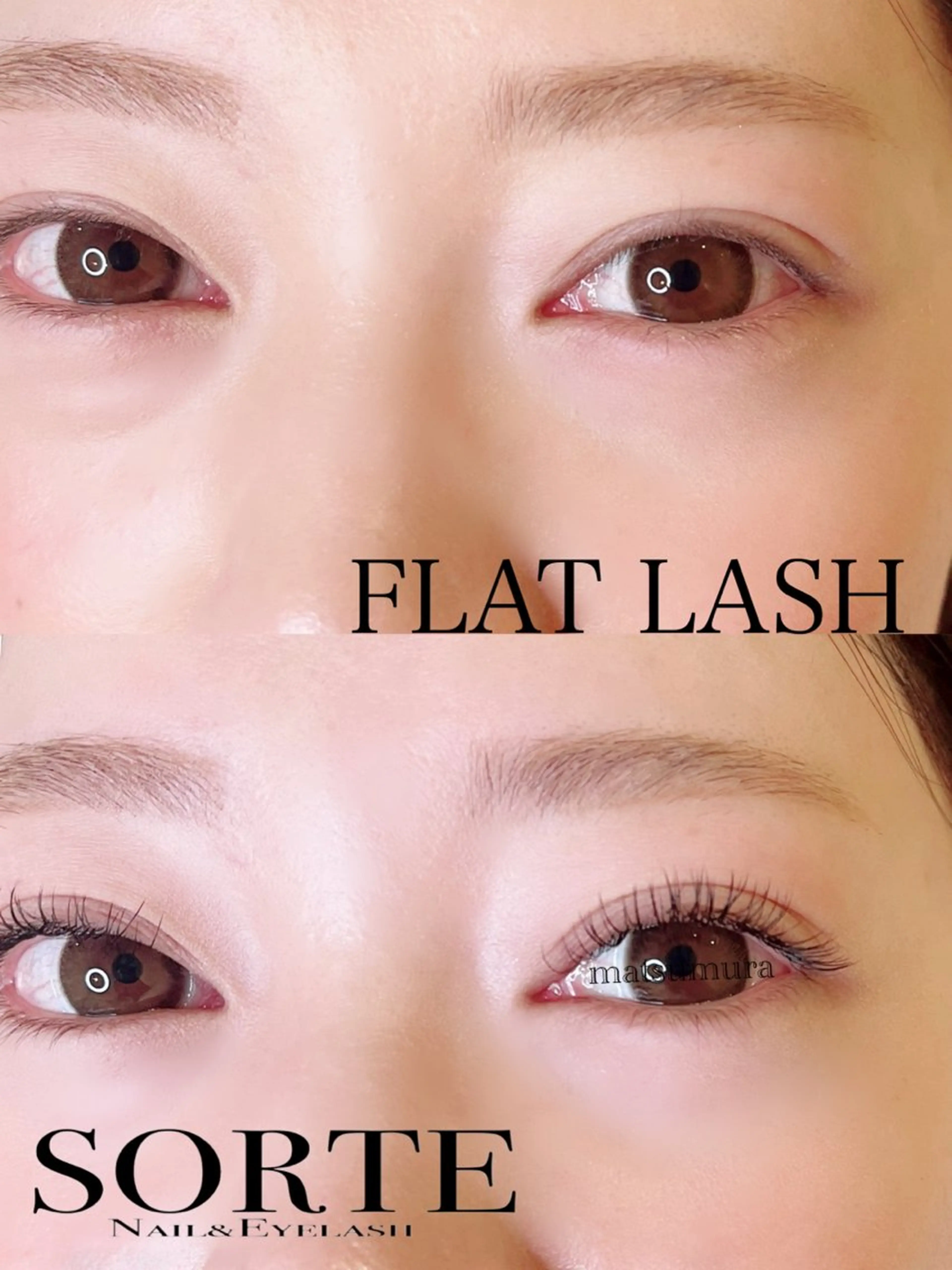 マツエク・マツパ フラットラッシュ Nail&Eyelash salon SORTE所属・eyelash SORTEのマツエク・マツパデザイン