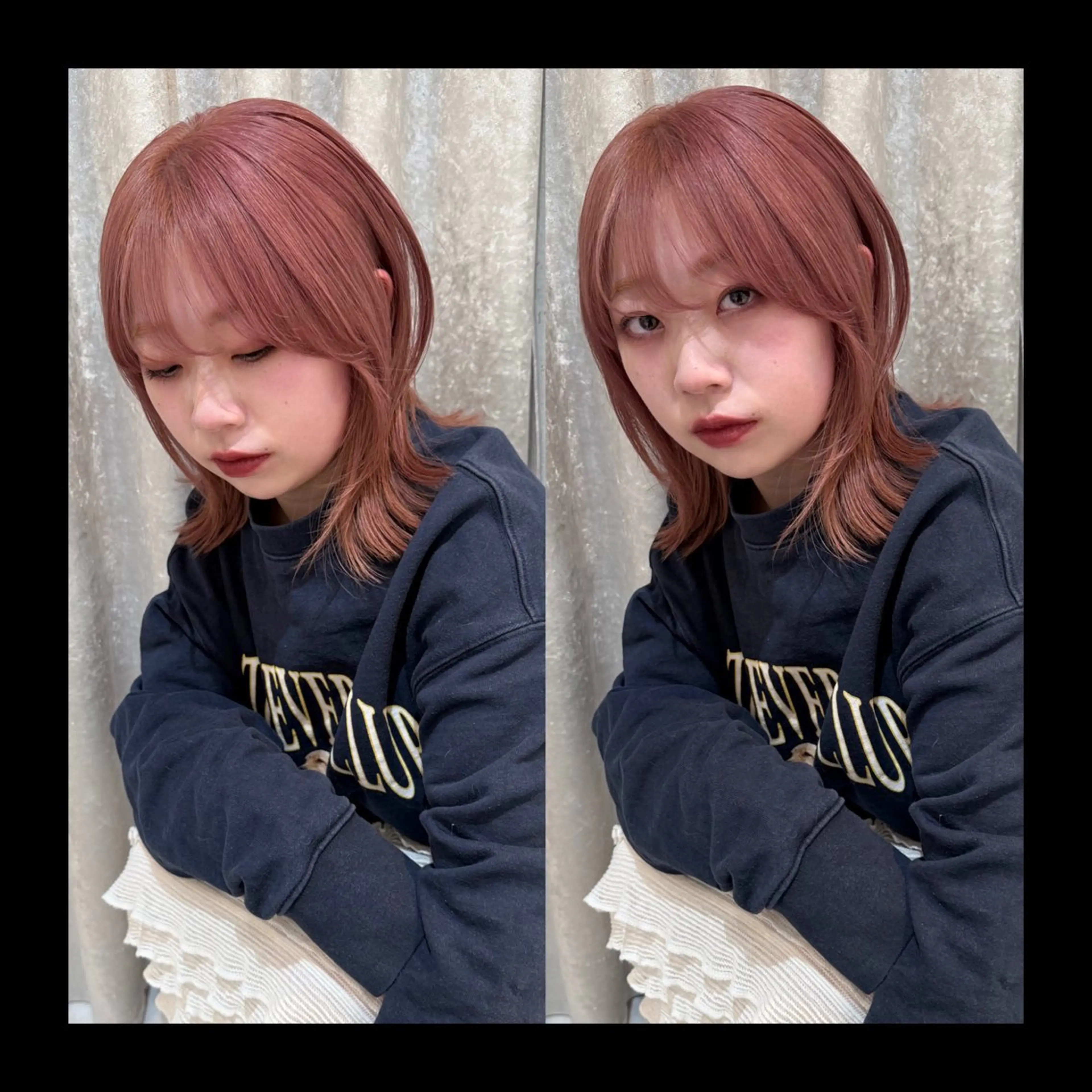 ミディアム カラー 似合わせカット カット ヘアカラー トリートメント mai / linoah˚✧のヘアスタイル