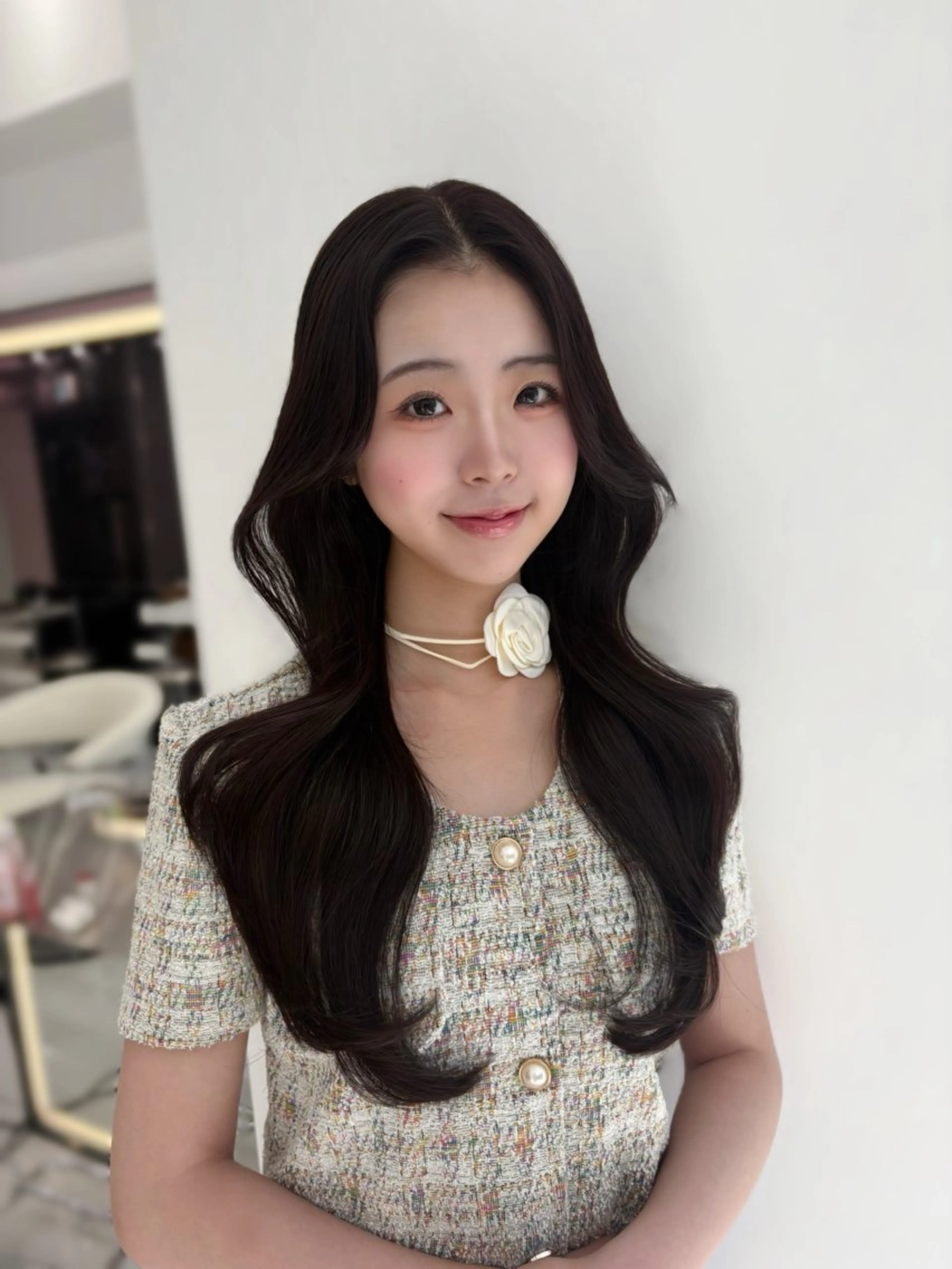 ロング カラー カット ヘアカラー トリートメント ヘッドスパ 新宿/韓国ヘア 中明度カラー/かやのヘアスタイル