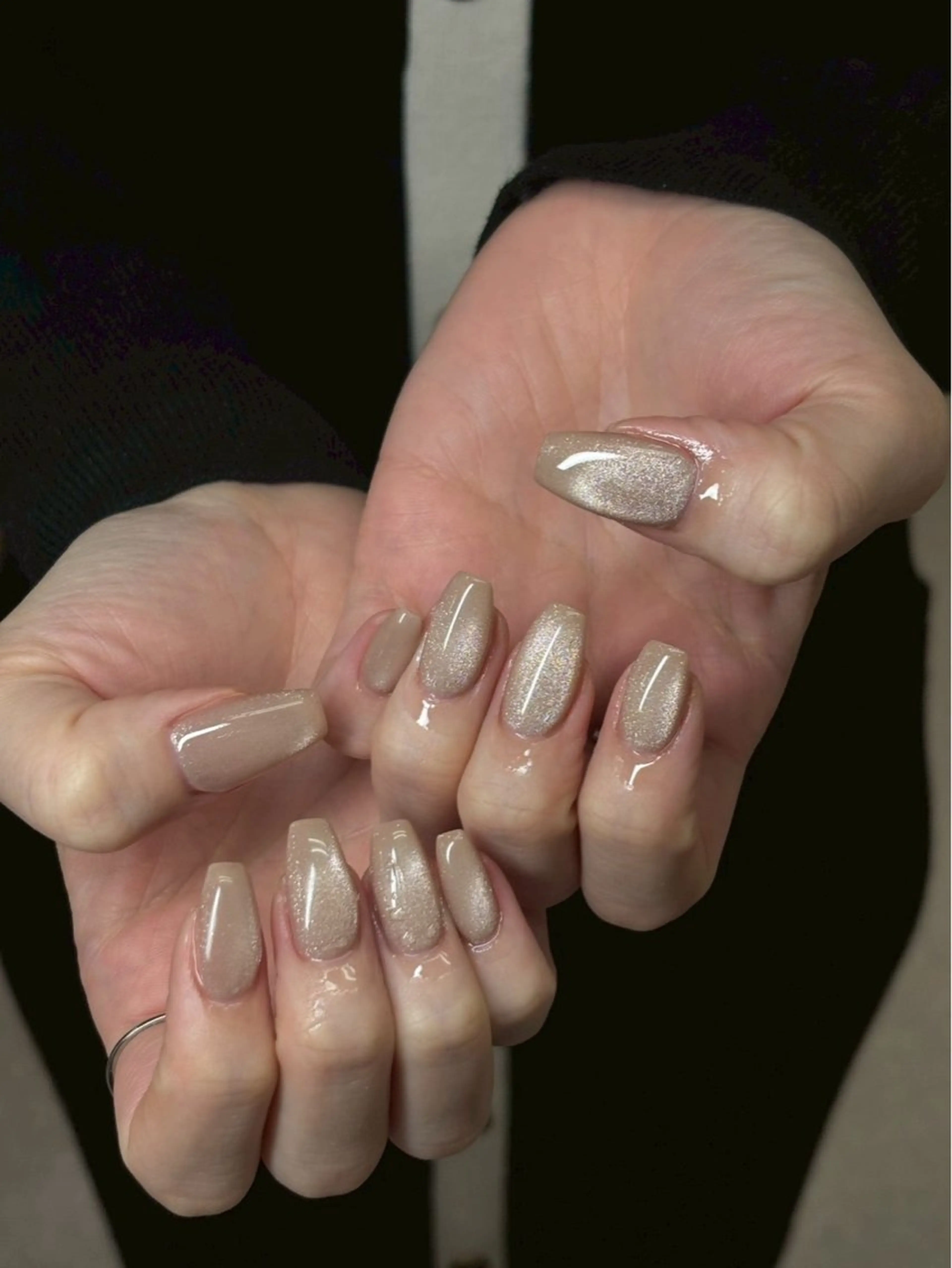 ネイル マグネットネイル ワンホンネイル ハンドネイル nailsalon popoのネイルデザイン