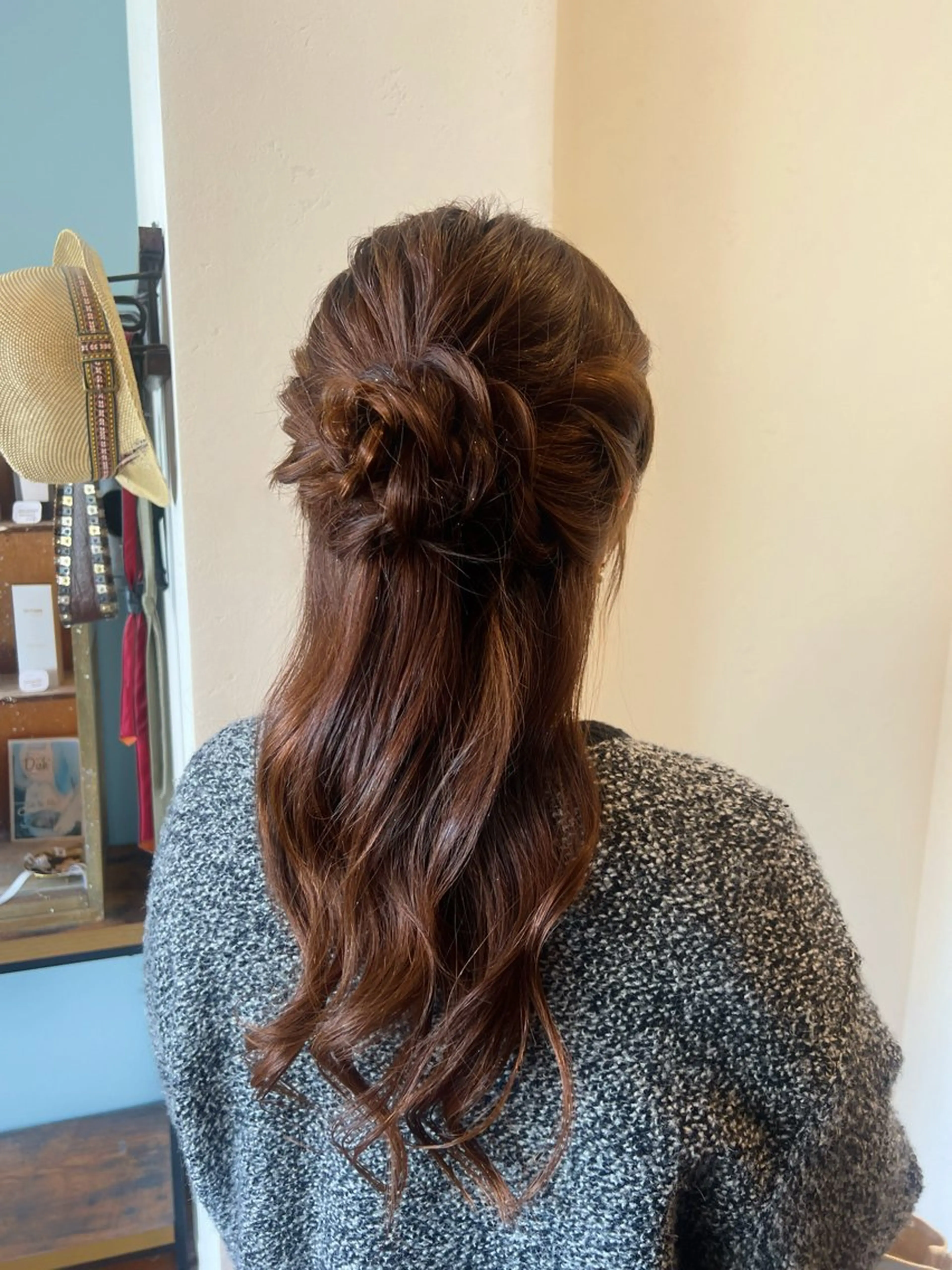 ヘアアレンジ ハーフアップ 水田 芹七のヘアスタイル