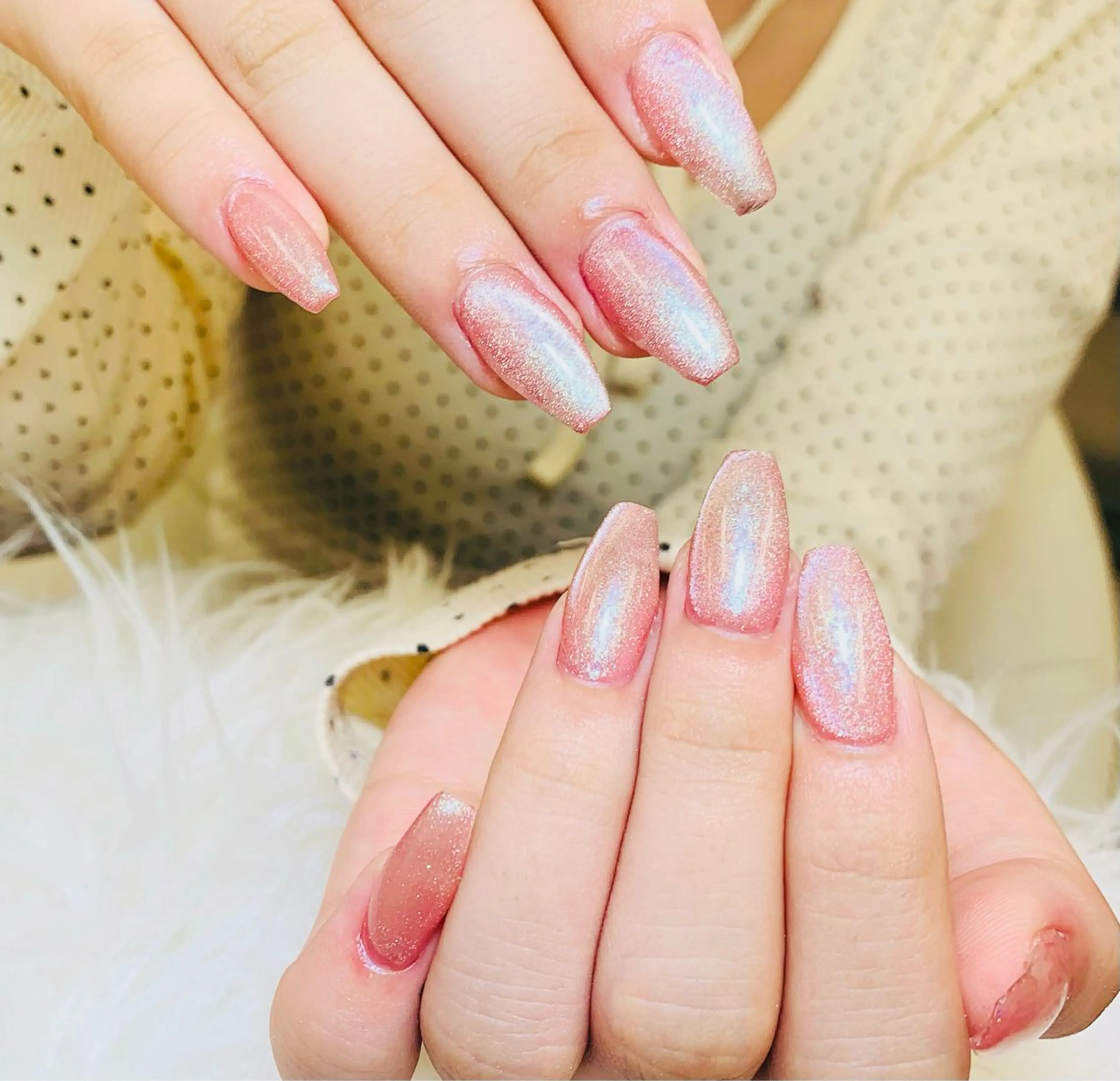 ネイル チークネイル 長さ出し フラッシュネイル フレンチネイル グラデーション ハンドネイル AN NAIL SALONのネイルデザイン