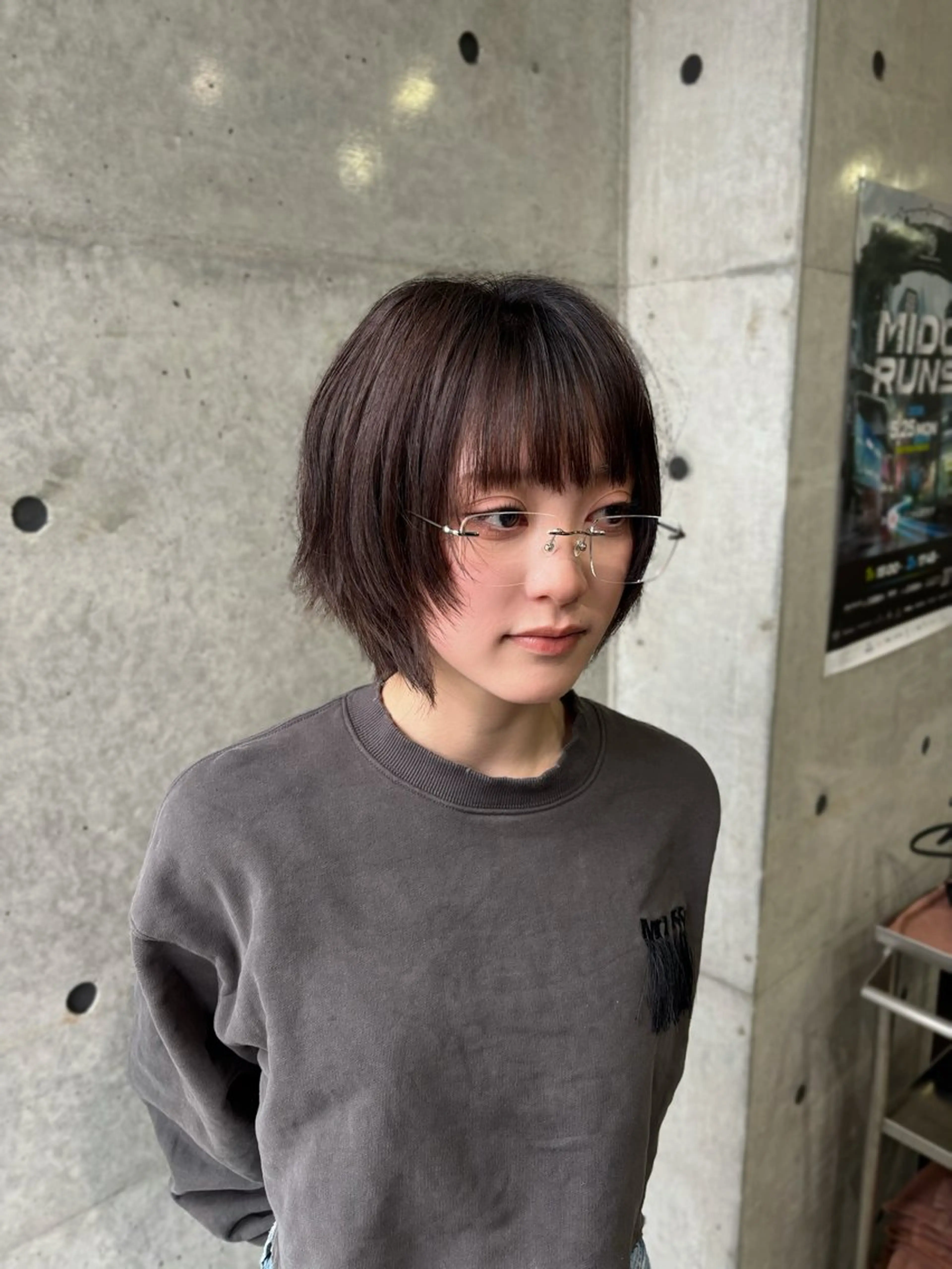 ショート ショートヘア ウルフカット カット ヘアカラー 韓国ヘア🤍 慎之介のヘアスタイル