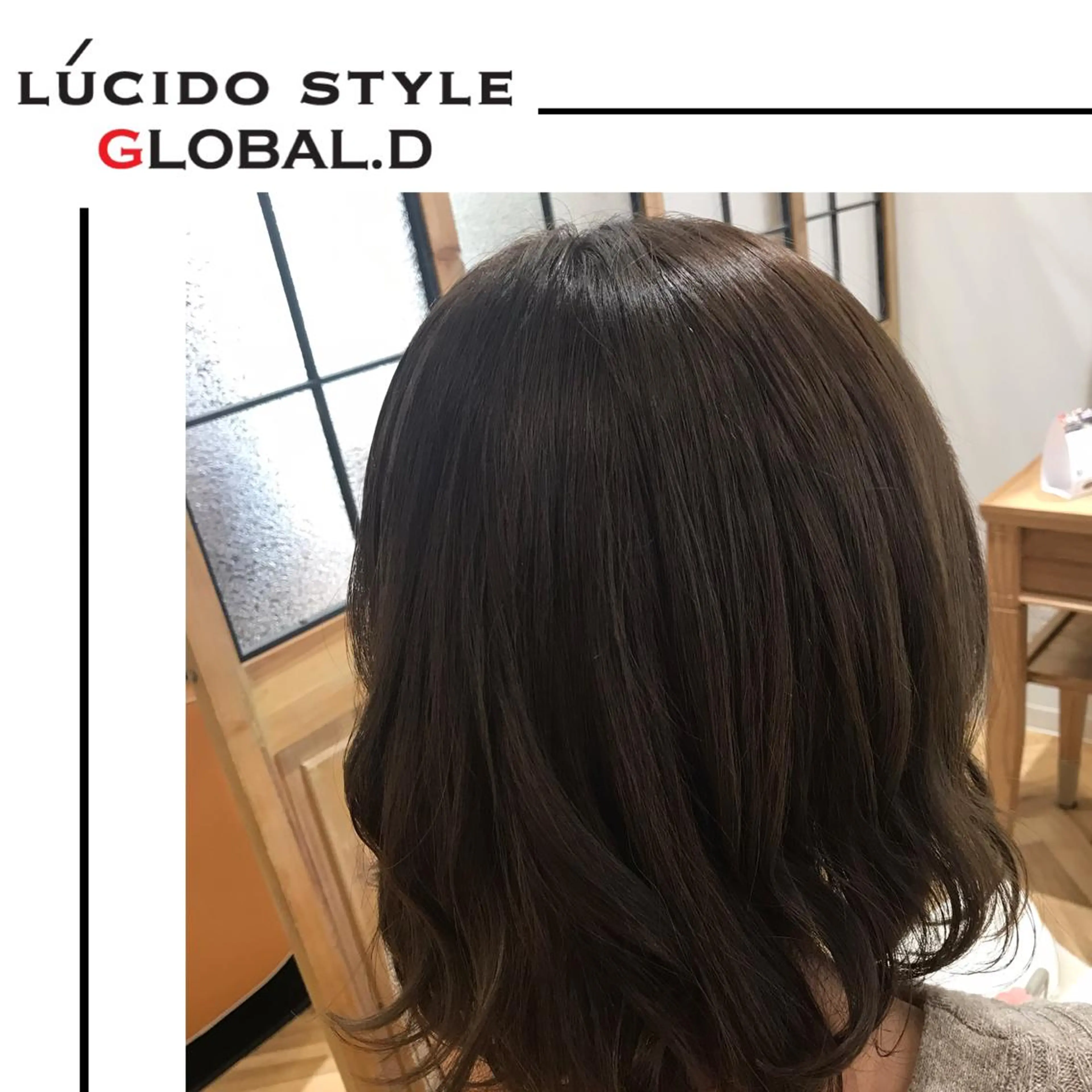 ミディアム カラー パーマ Lall  You 大阪所属・🥛洒落髪小顔cut なら龍崎🥛のヘアスタイル