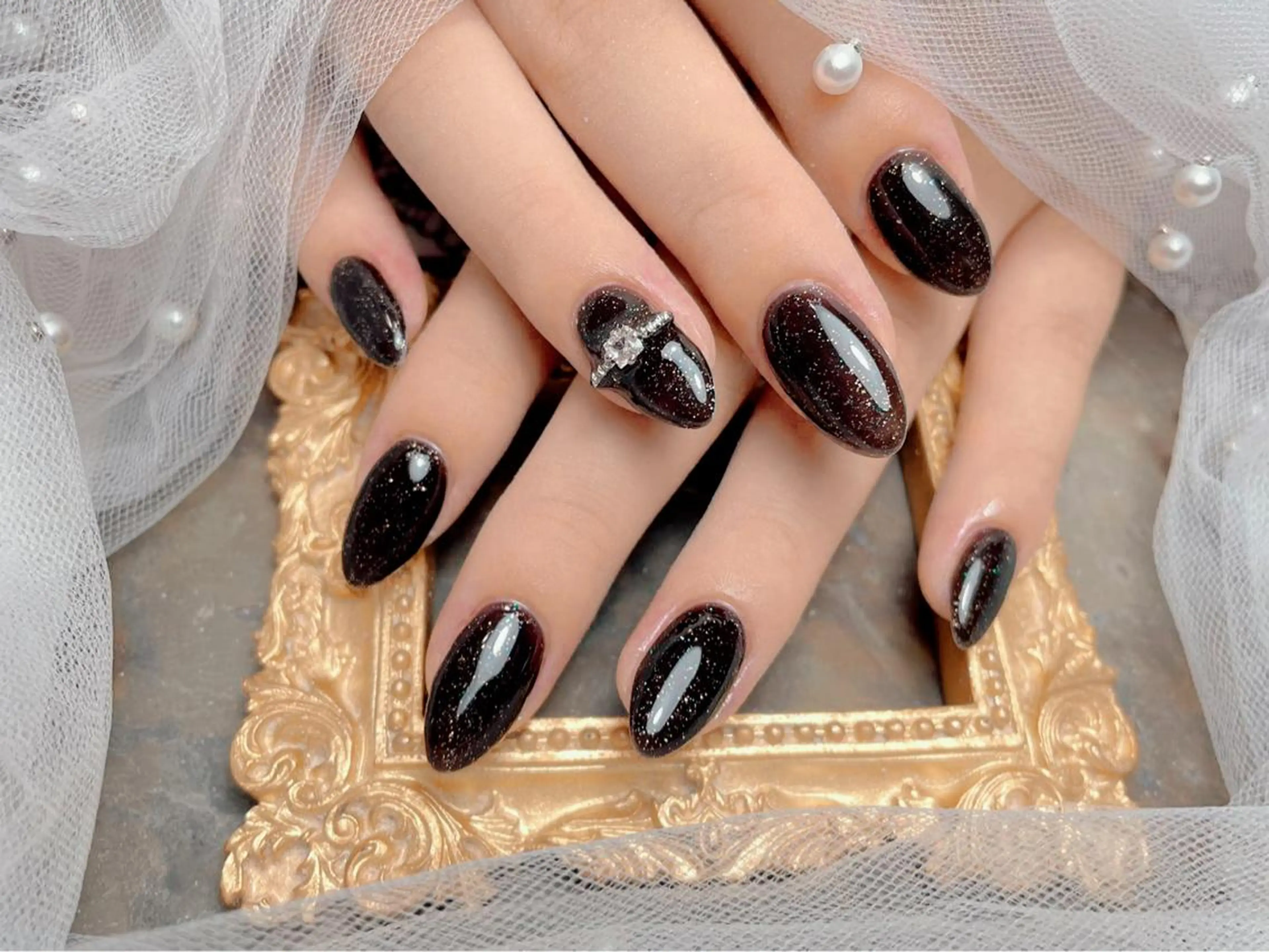 ネイル ハンドネイル マジック ミラーのネイルデザイン