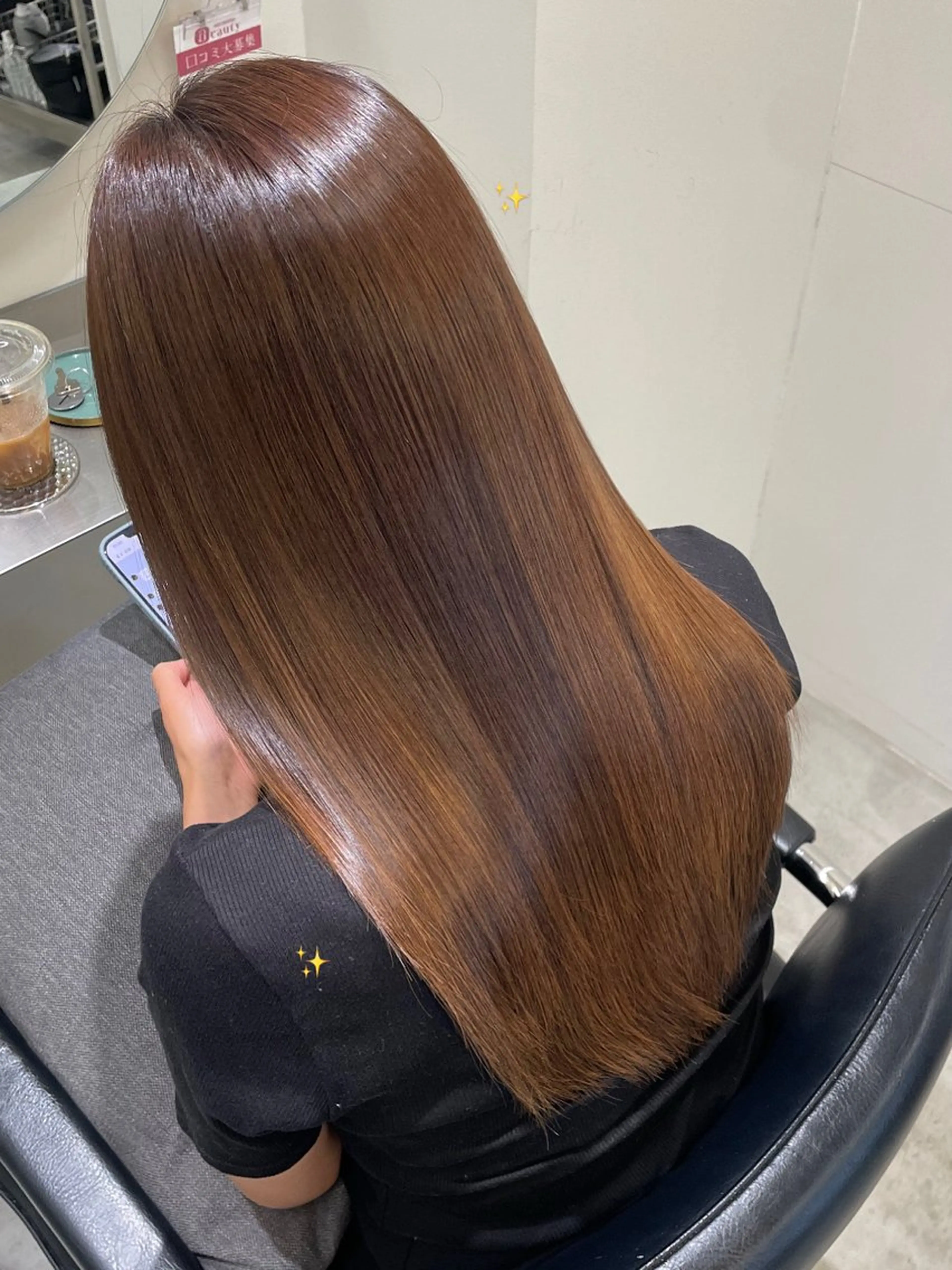 セミロング 髪質改善 トリートメント 安達 萌花のヘアスタイル