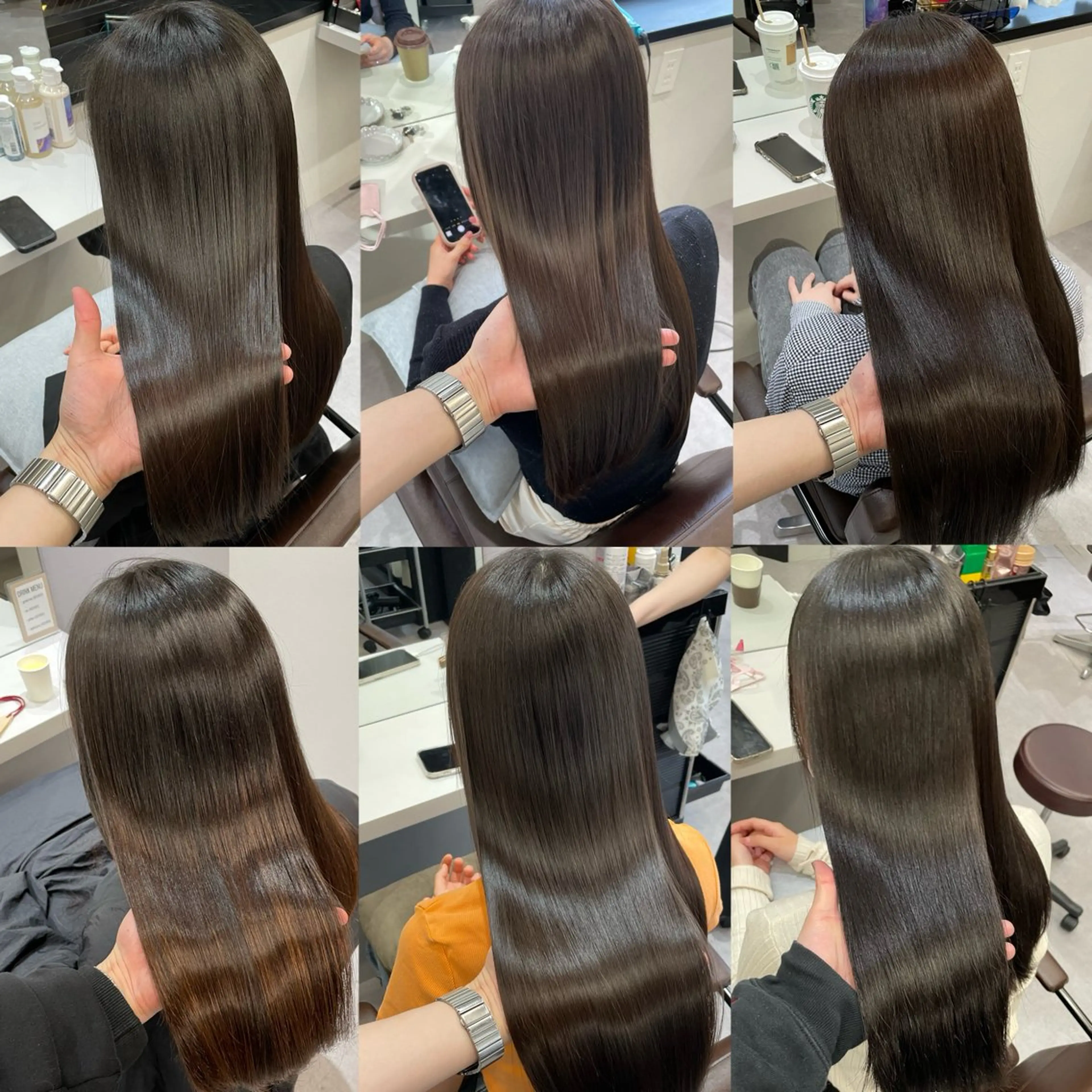 セミロング 艶髪/縮毛矯正/ Core mikuaのヘアスタイル