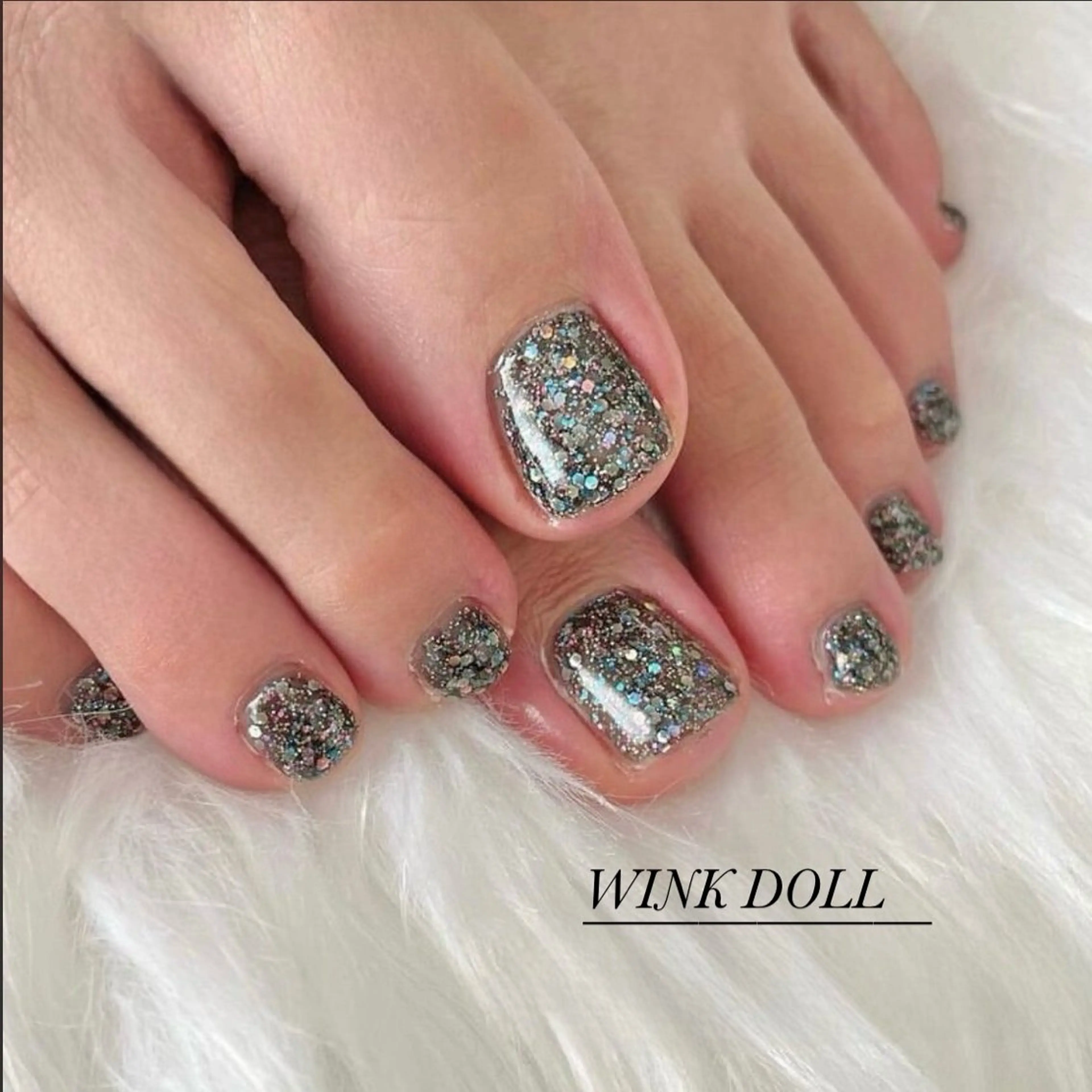 ネイル フットネイル WINK DOLL RIANのネイルデザイン