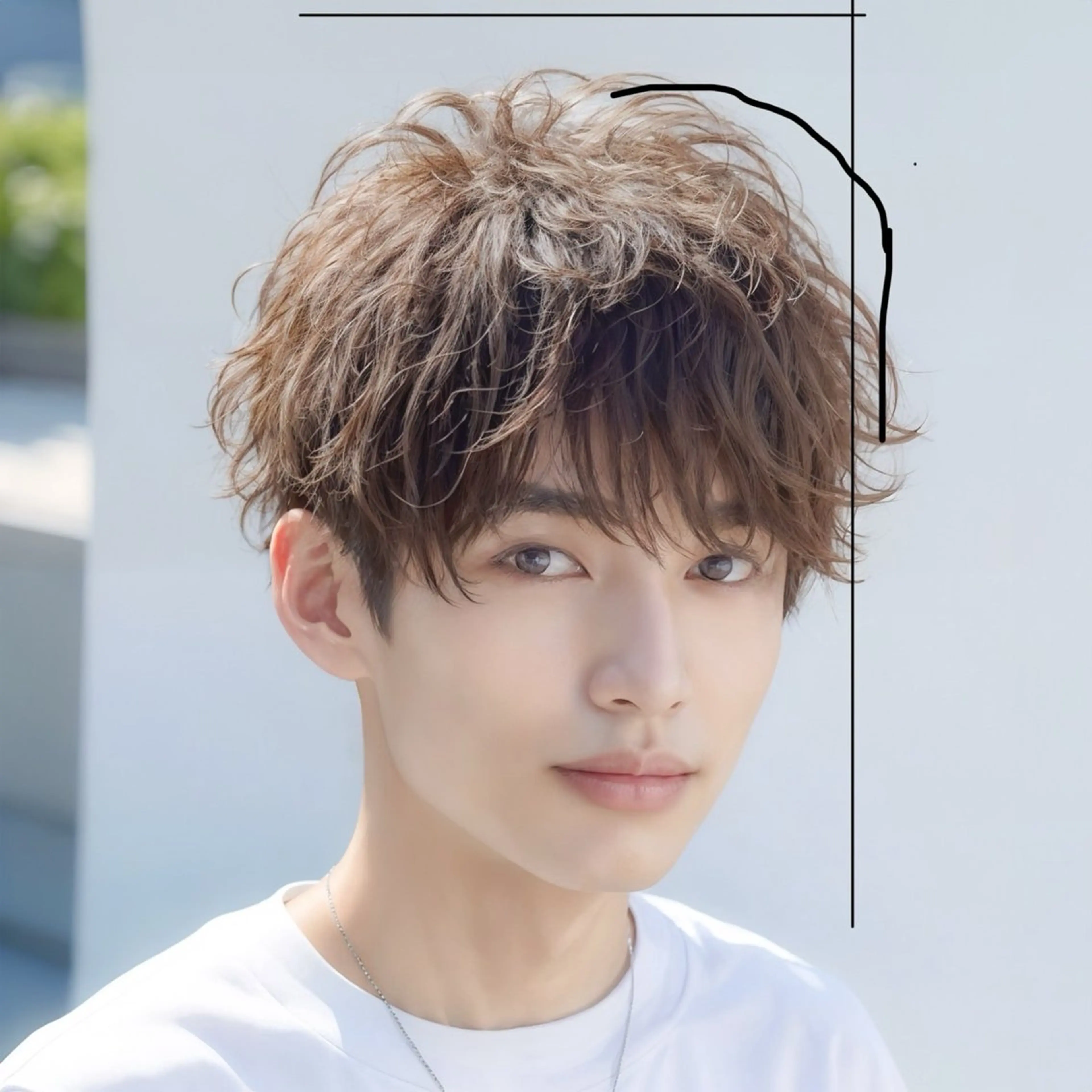 メンズ カット パーマ TRUTH 酒井 陽向のヘアスタイル