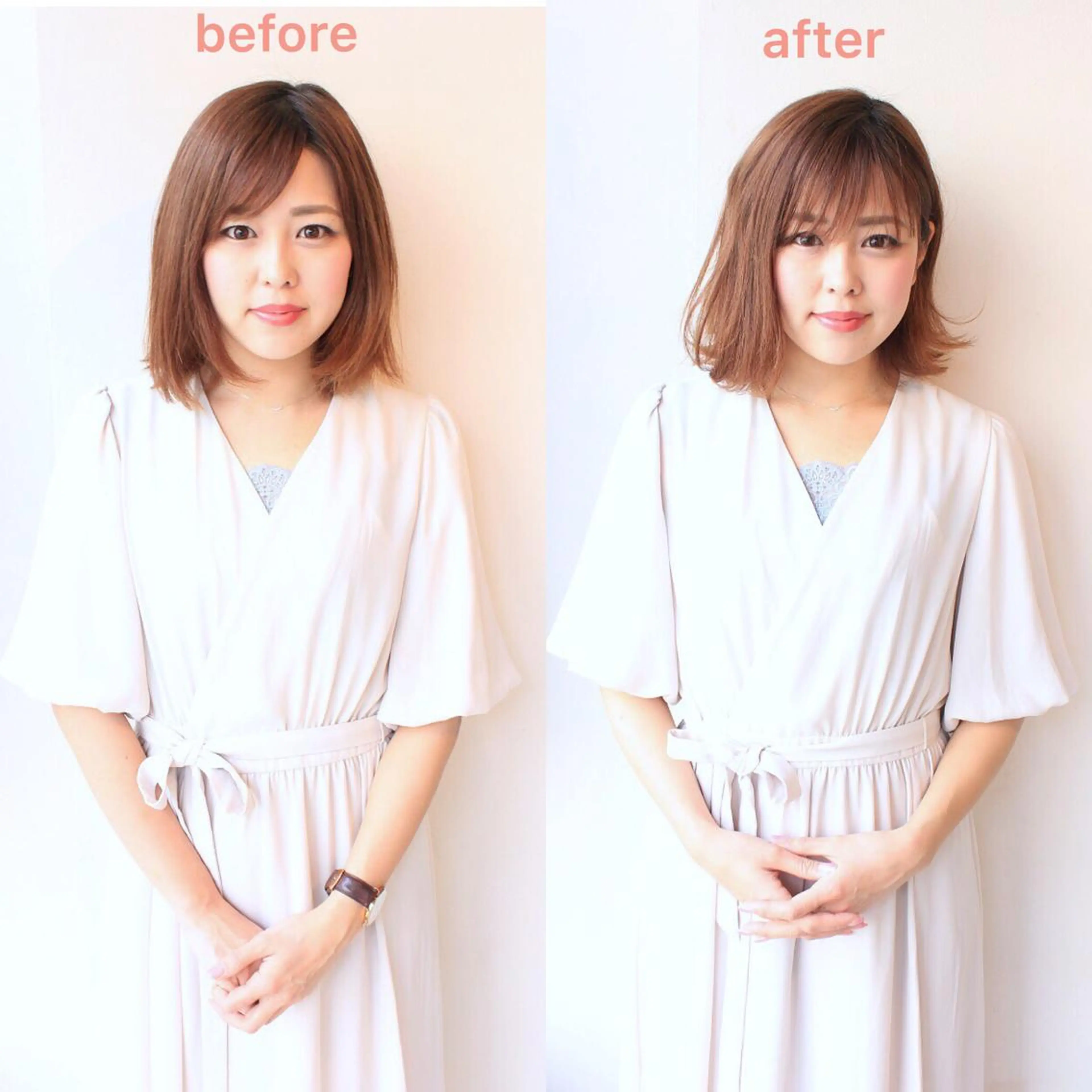 ミディアム 河野 薫のヘアスタイル