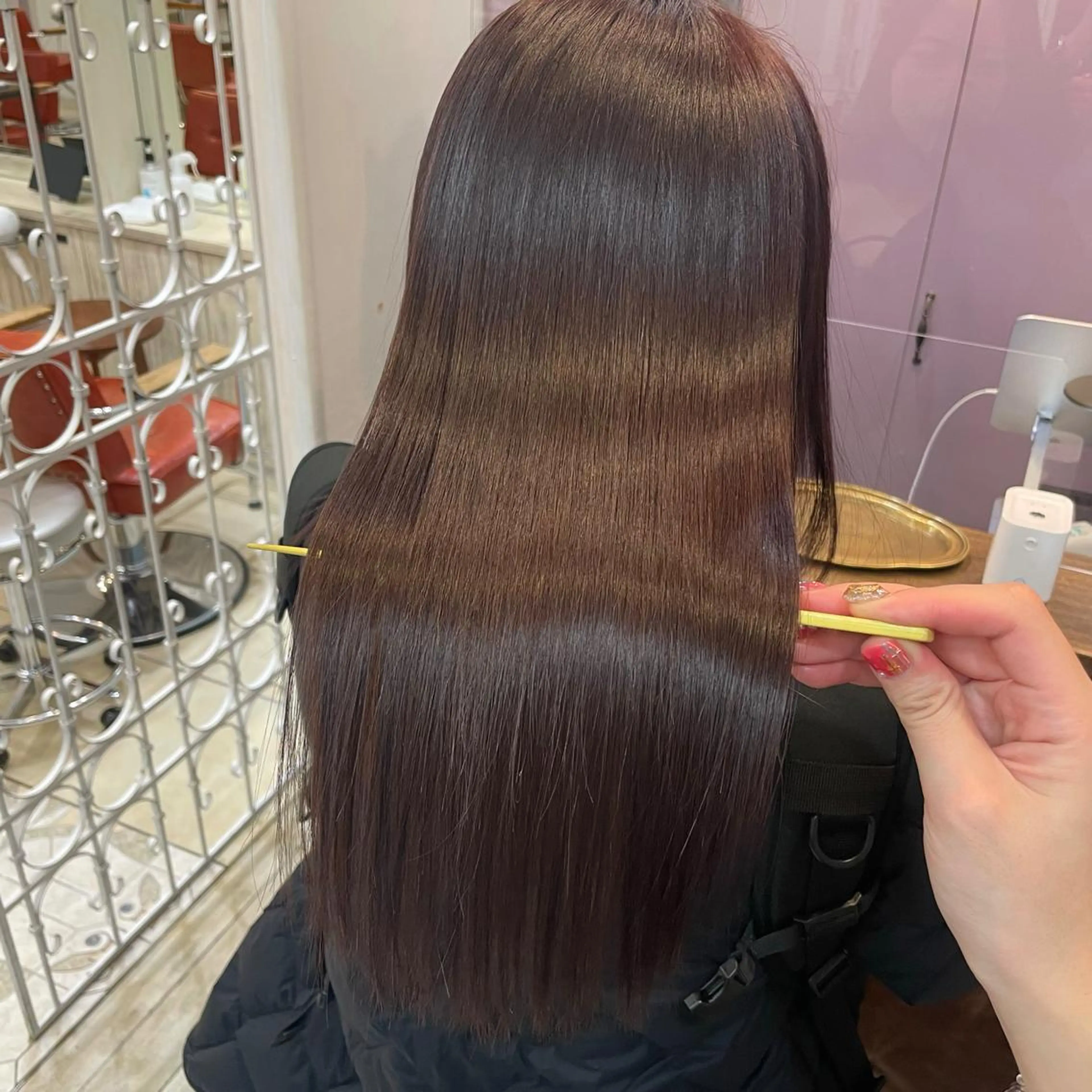 セミロング カラー ＼脱・うねり& 広がり／gite菊のヘアスタイル