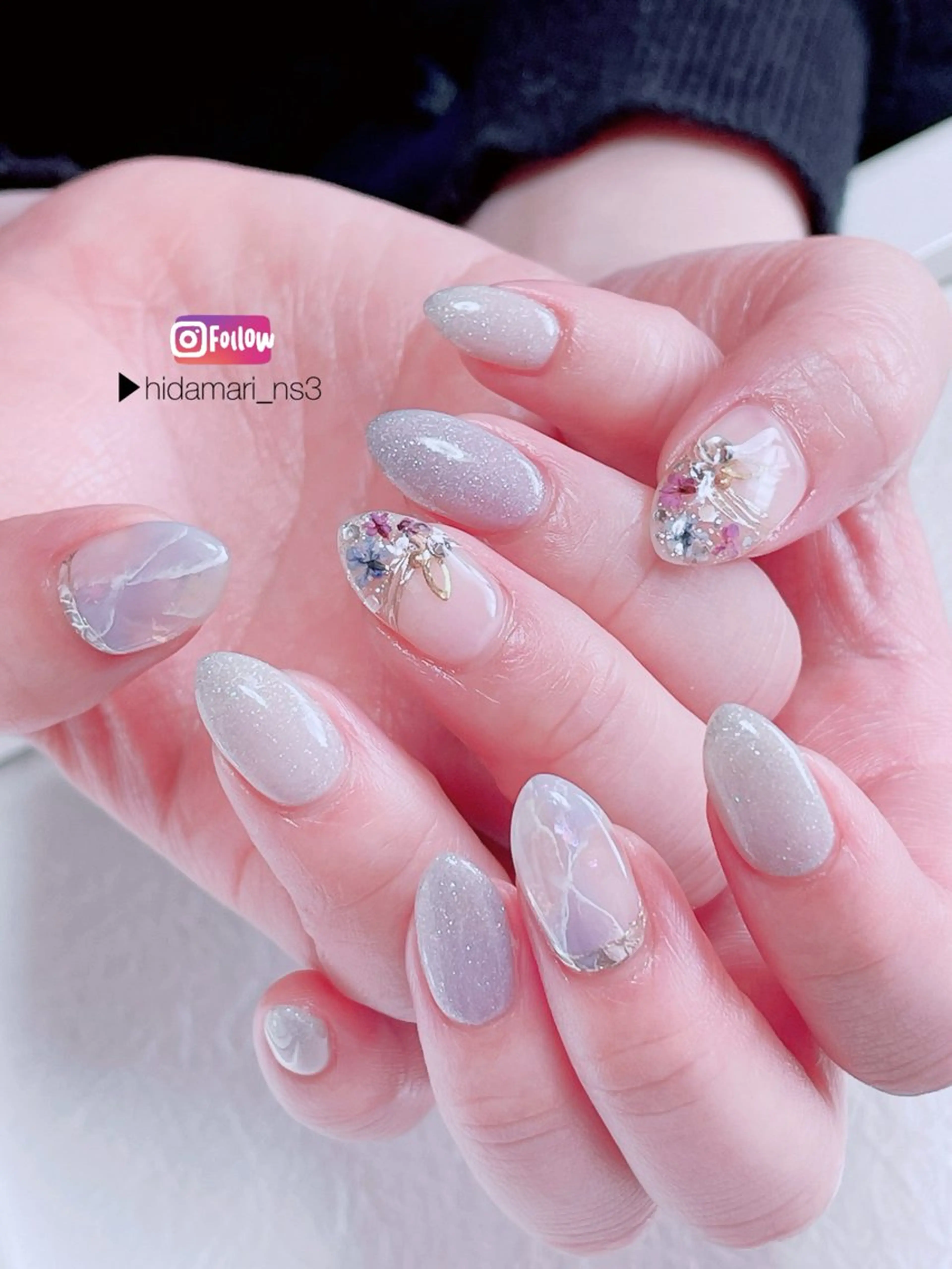 ネイル アートネイル 春ネイル ハンドネイル NailSalon ひだまりのネイルデザイン