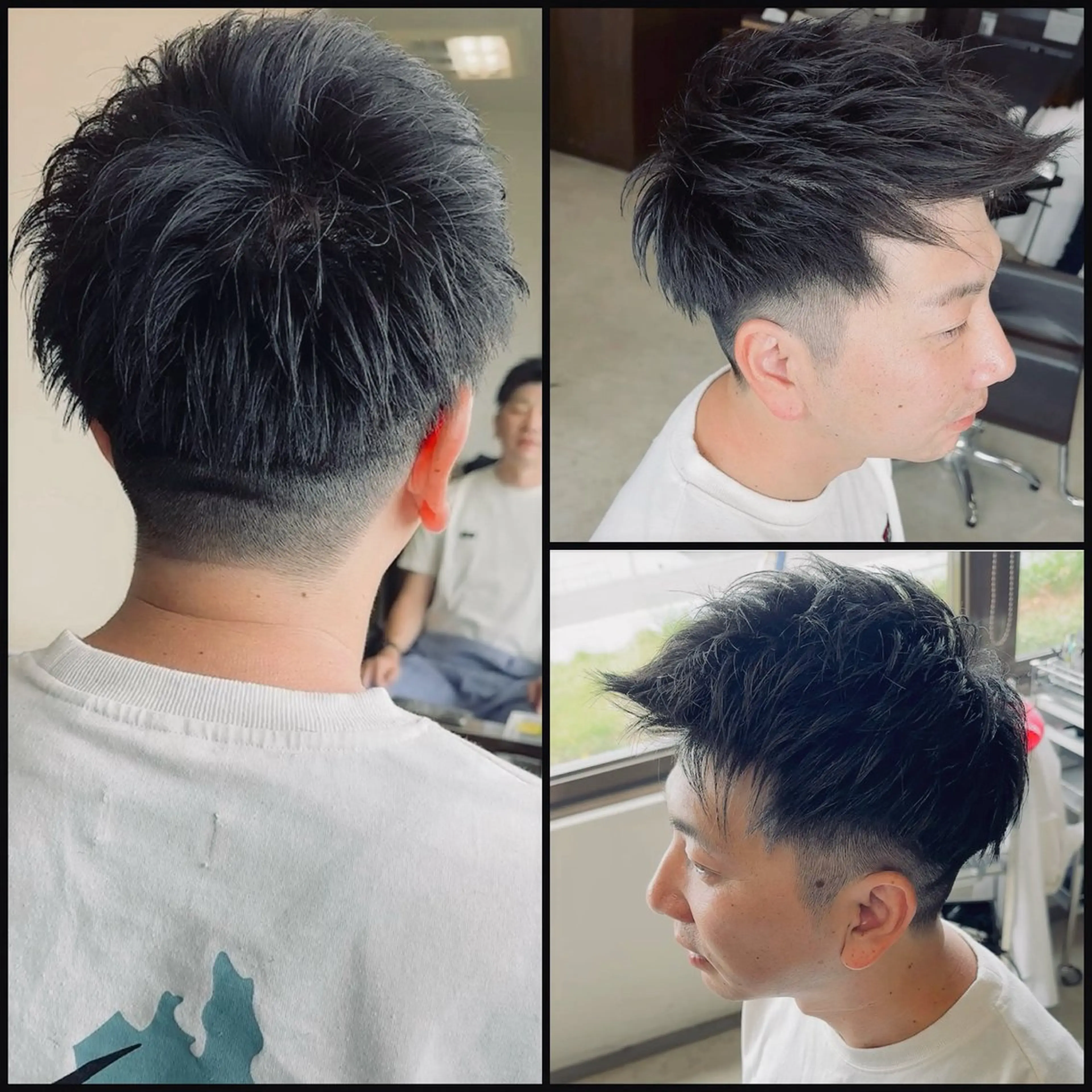 ショート カラー メンズ 中島 剛のヘアスタイル