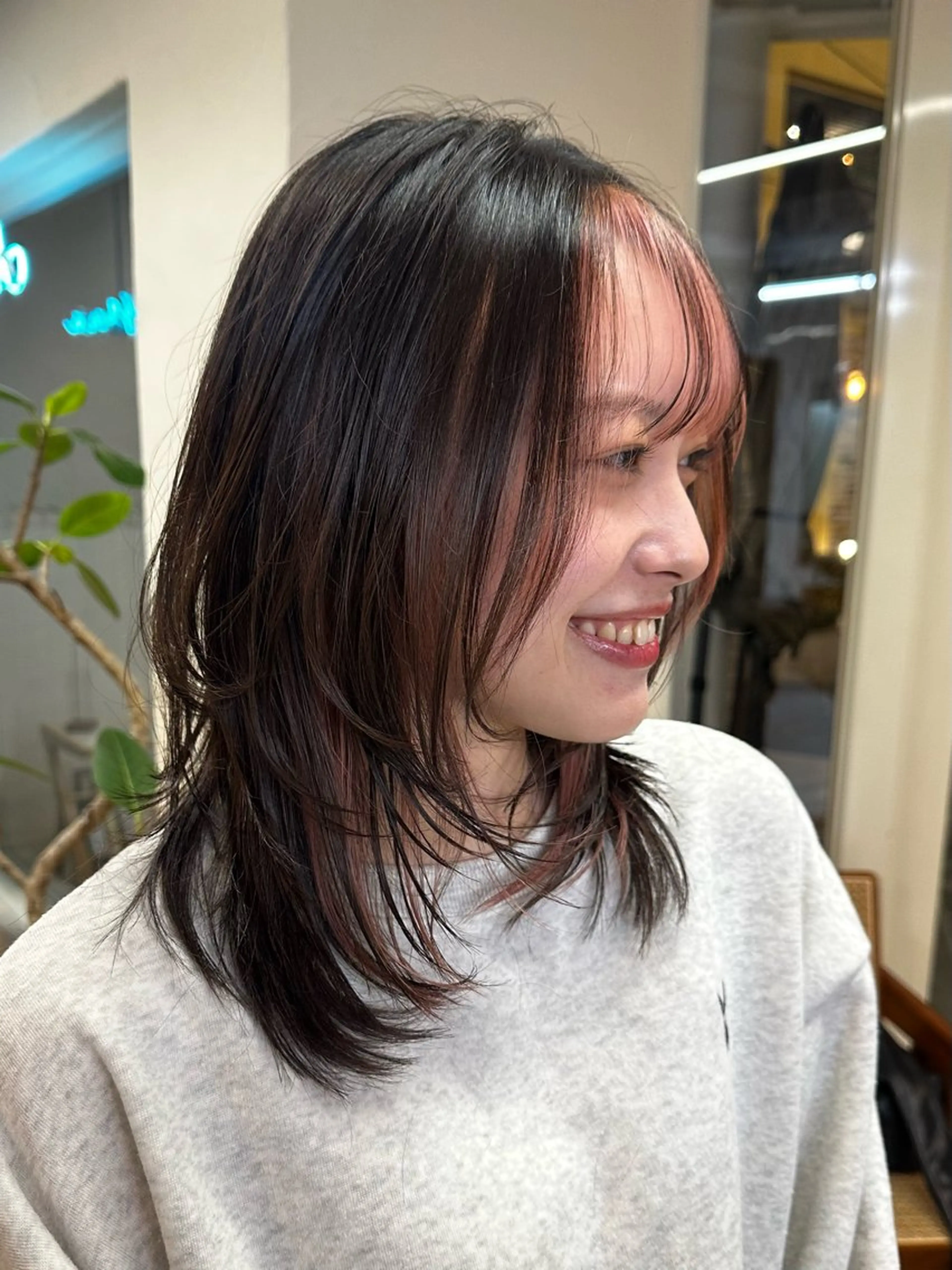 ミディアム カラー ハイトーン×似合わせ 🌱中川慎之介のヘアスタイル