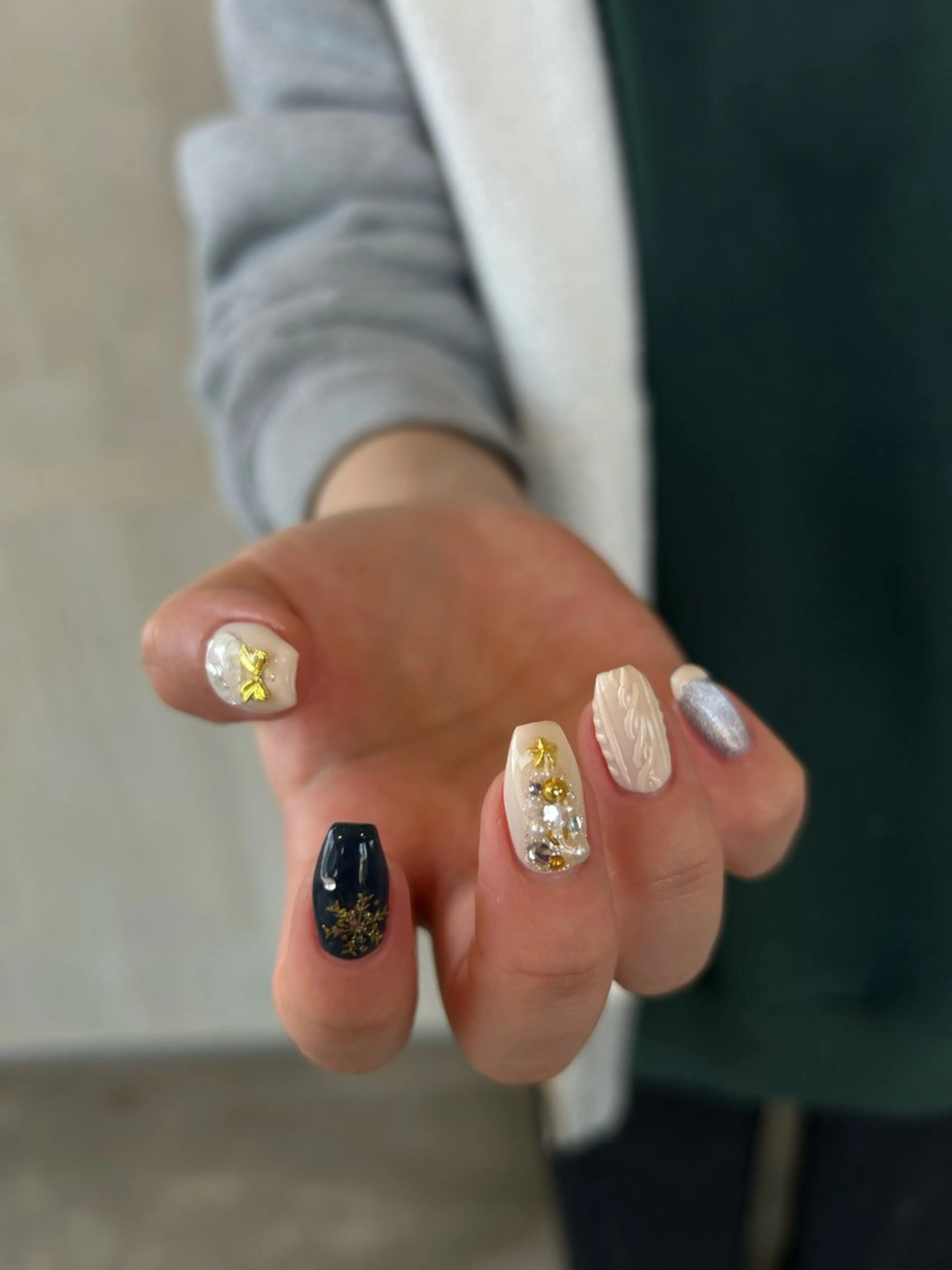 ネイル 冬ネイル クリスマス tote. harunaのネイルデザイン