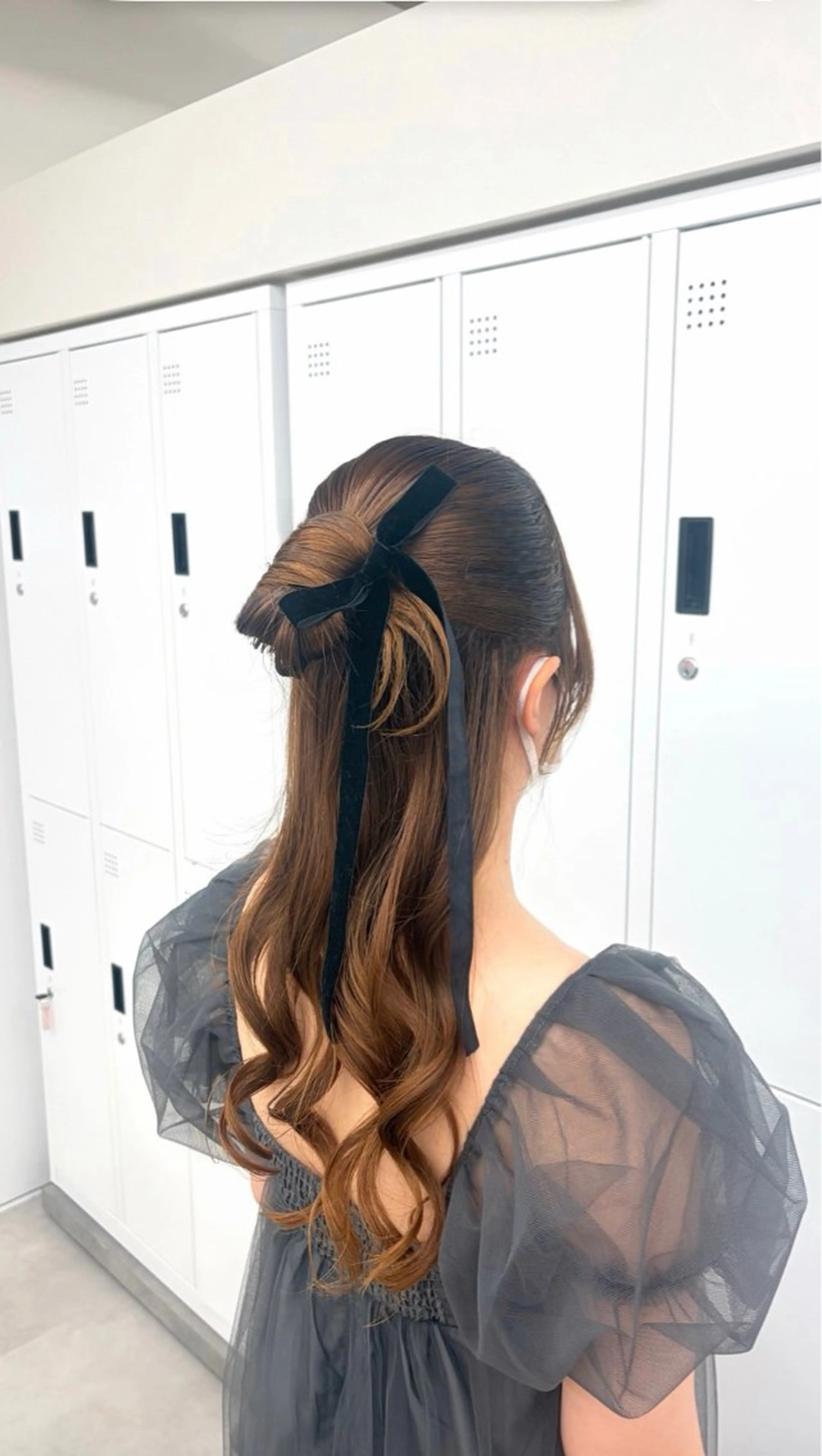 ロング ヘアアレンジ ハーフアップ ヘアセット エクステ🫧アレンジ ￤横浜  ももはのヘアスタイル