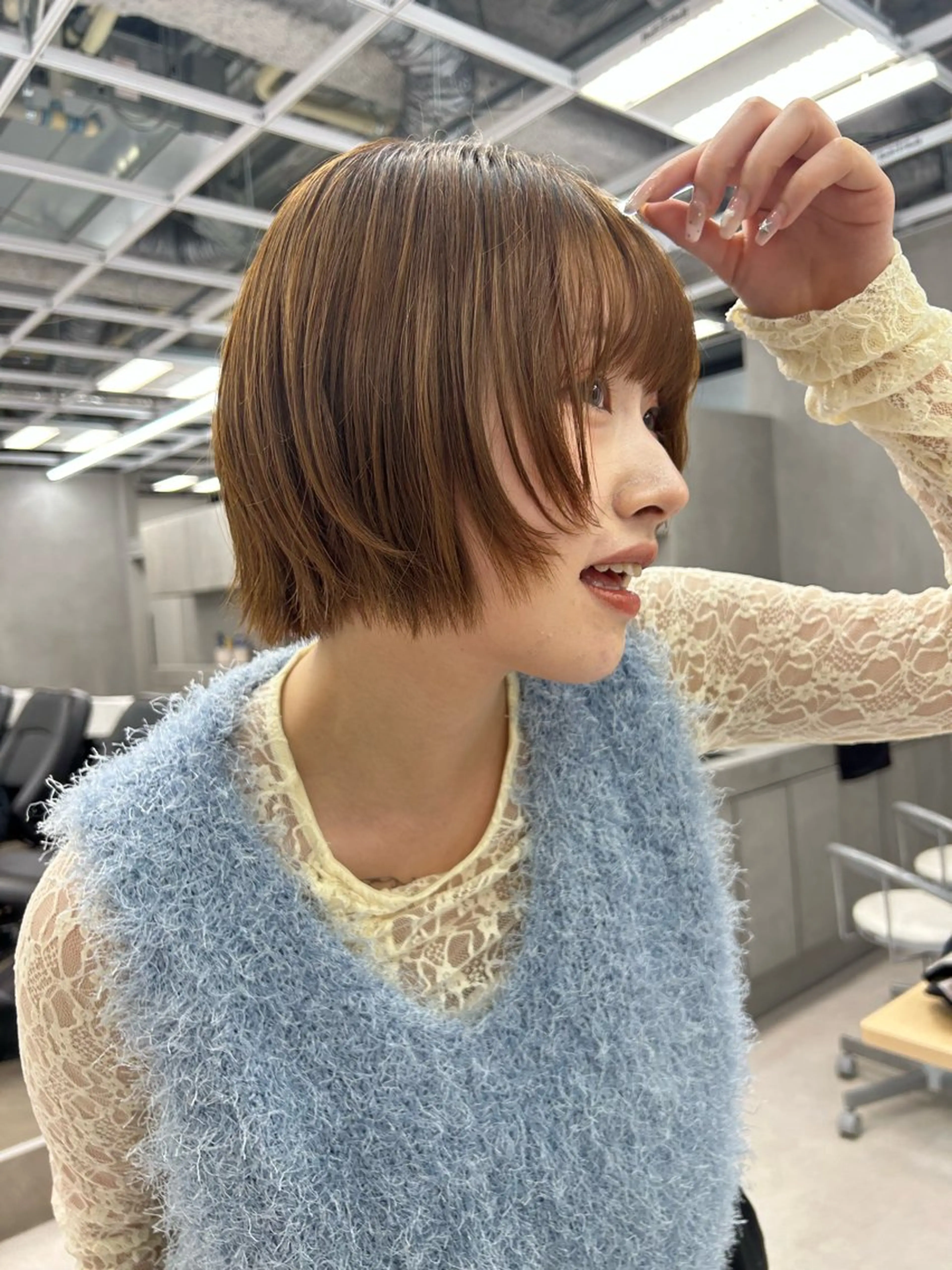 ショート カラー ヘアカラー 艶カラー🐳🫧 サヤカ 🐳のヘアスタイル