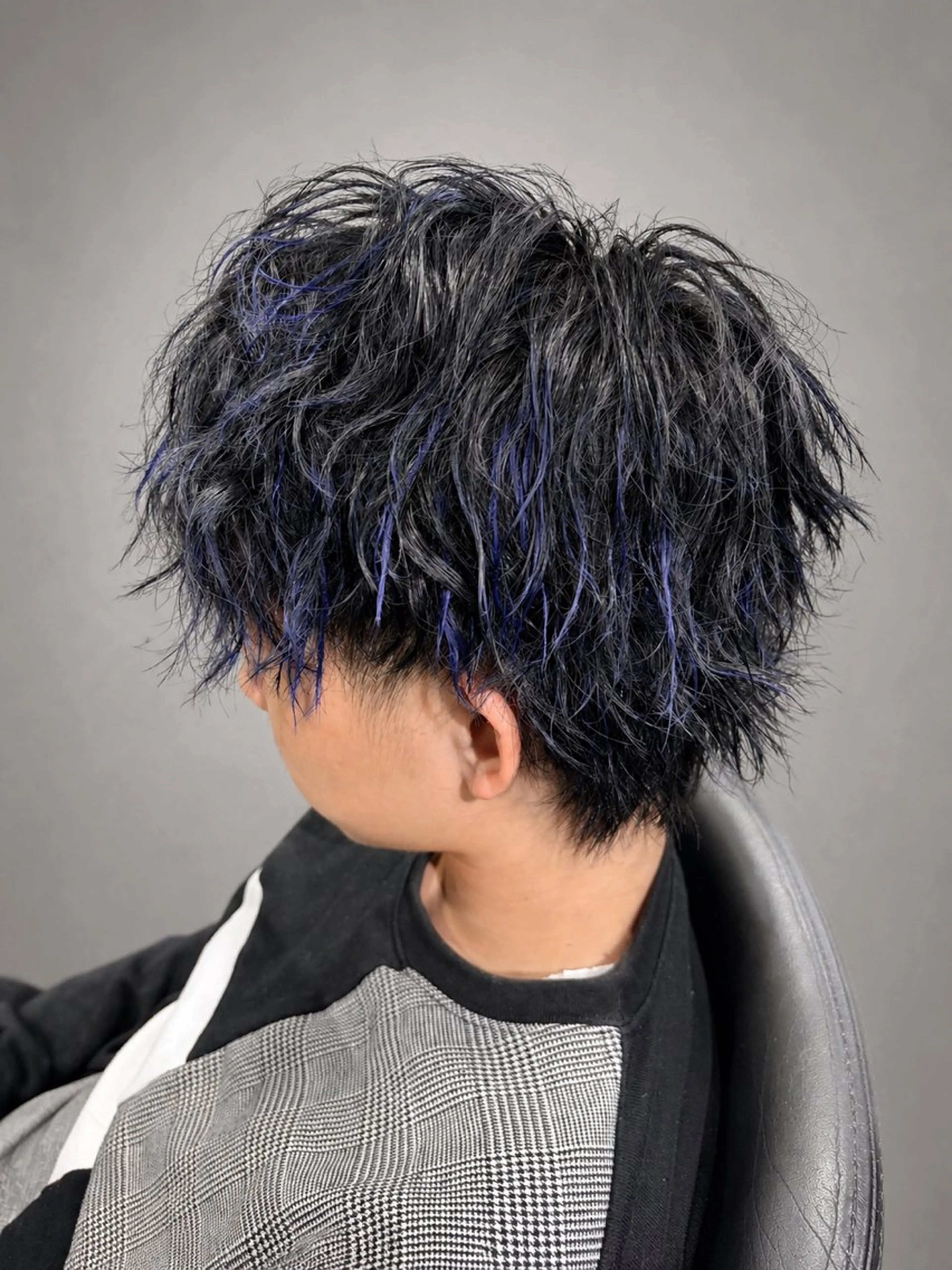 メンズカット＋ホワイトメッシュの写真