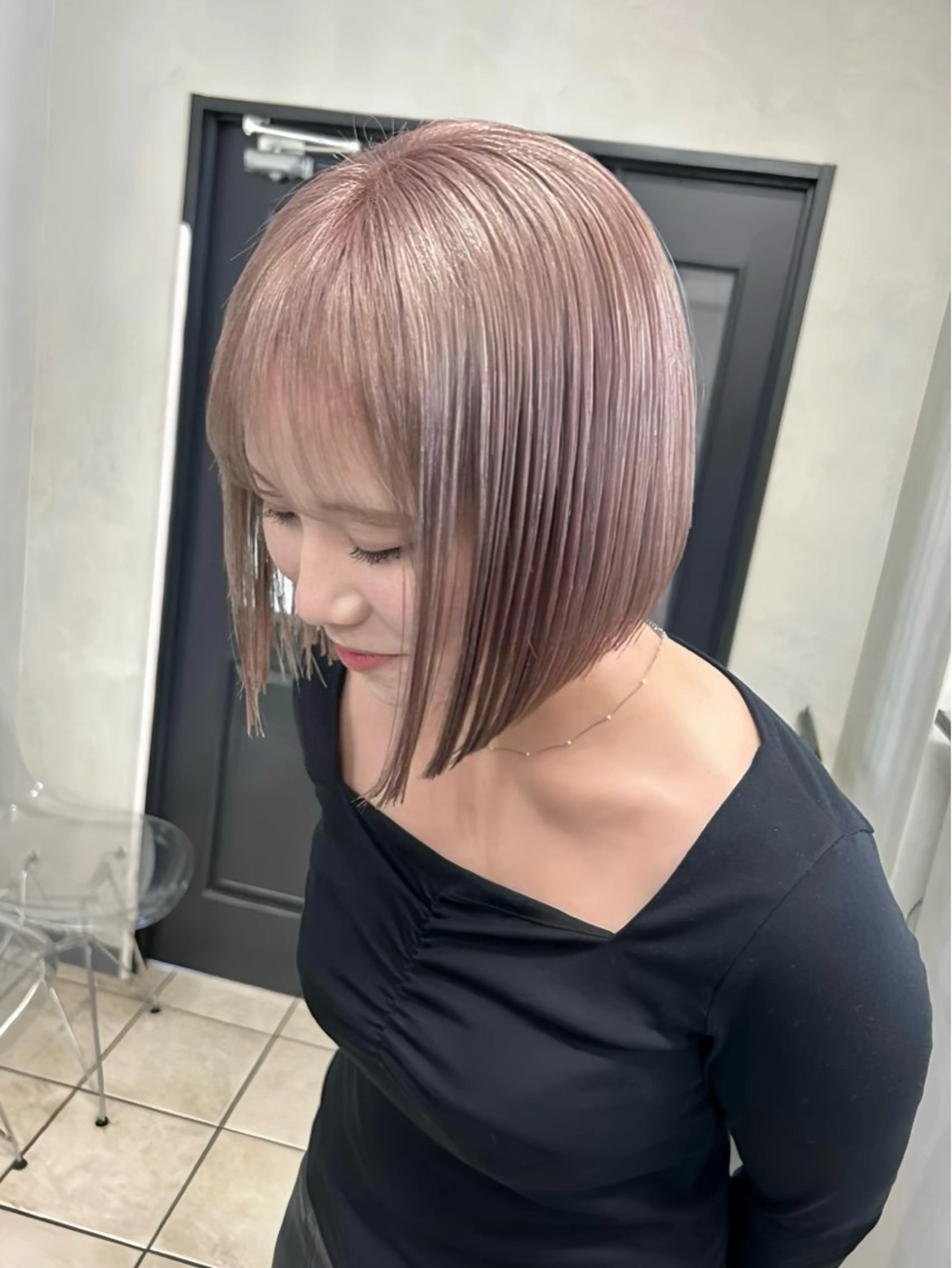 ロング ハイトーン髪質改善 🫧大阪/kanonのヘアスタイル