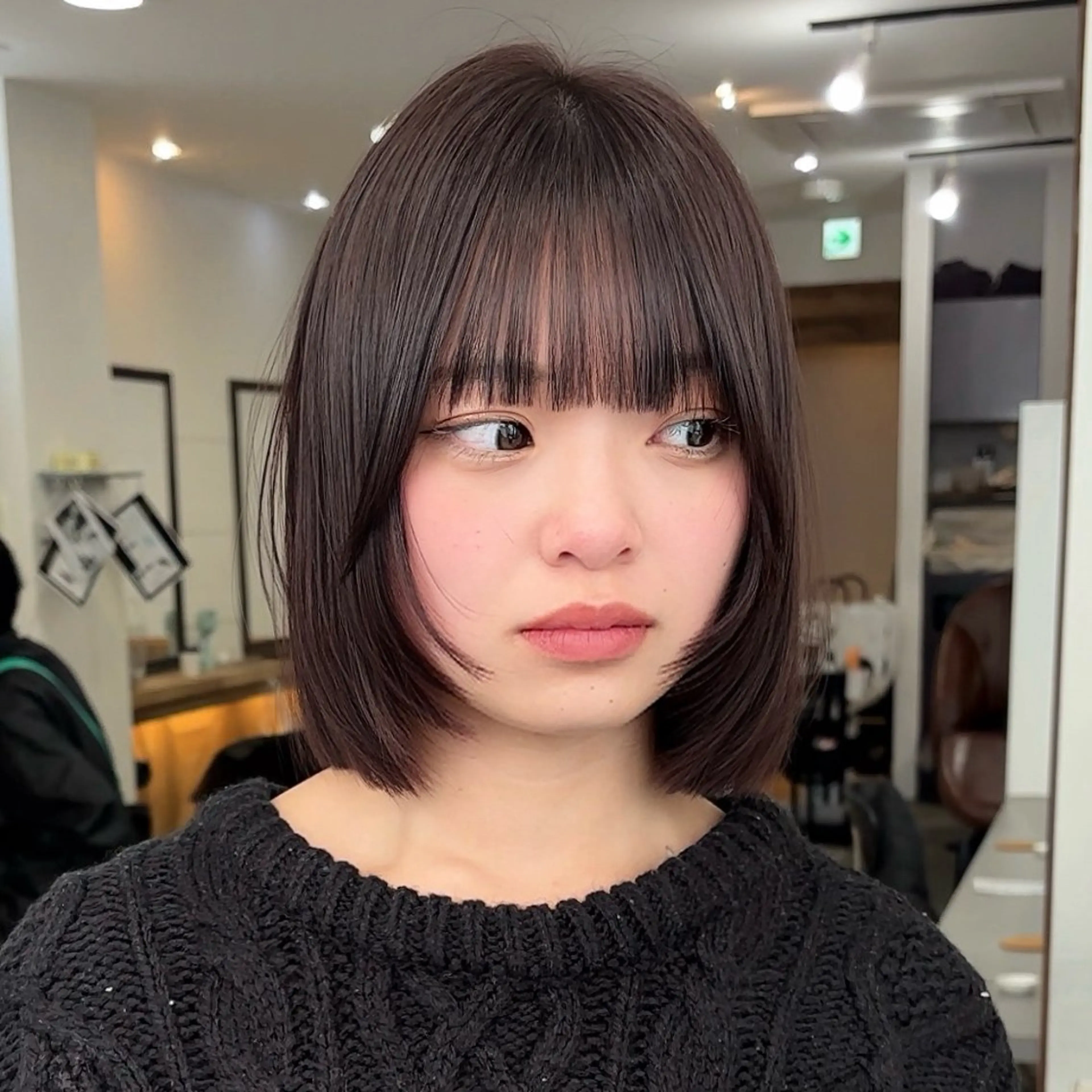 ショート レイヤーカット まつパ/タッセル ボブ/福岡/きらのヘアスタイル