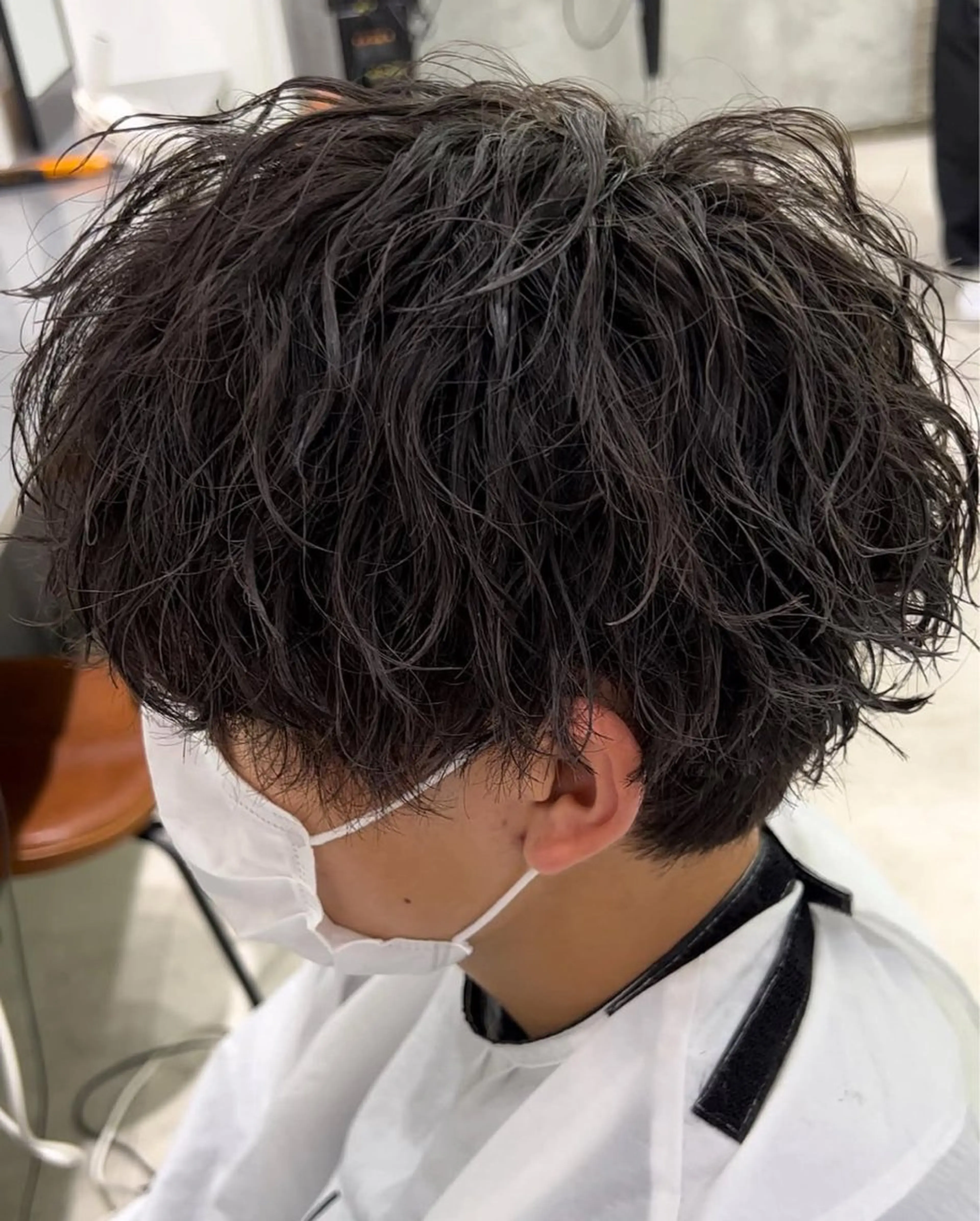 ショート パーマ メンズ メンズパーマ メンズツイストパーマ ツイストパーマ パーマ SALOWIN横浜店所属・パーマ特化/メンズ シャドウパーマのヘアスタイル